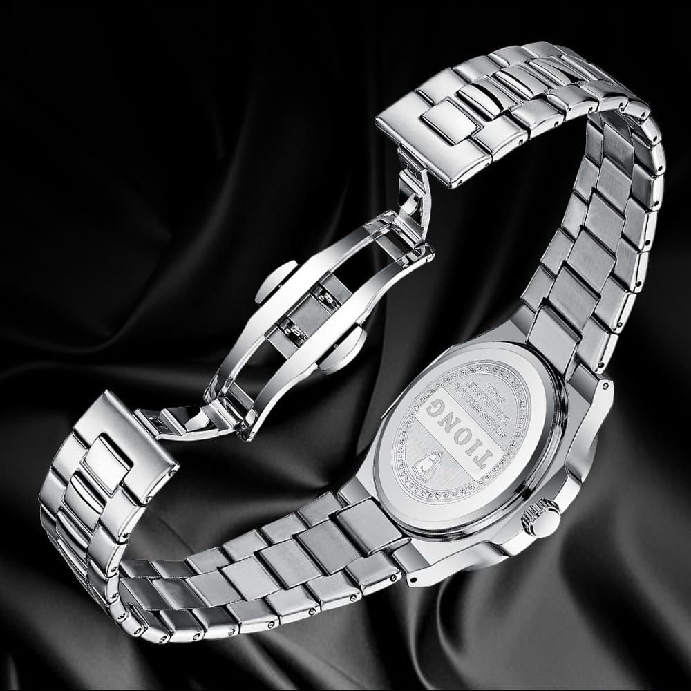 Tiong Men's Business Watch - Stainless Steel Waterproof Luminous Dress Watch for Professionals | Perfect for Office, Formal Events & Daily Wear