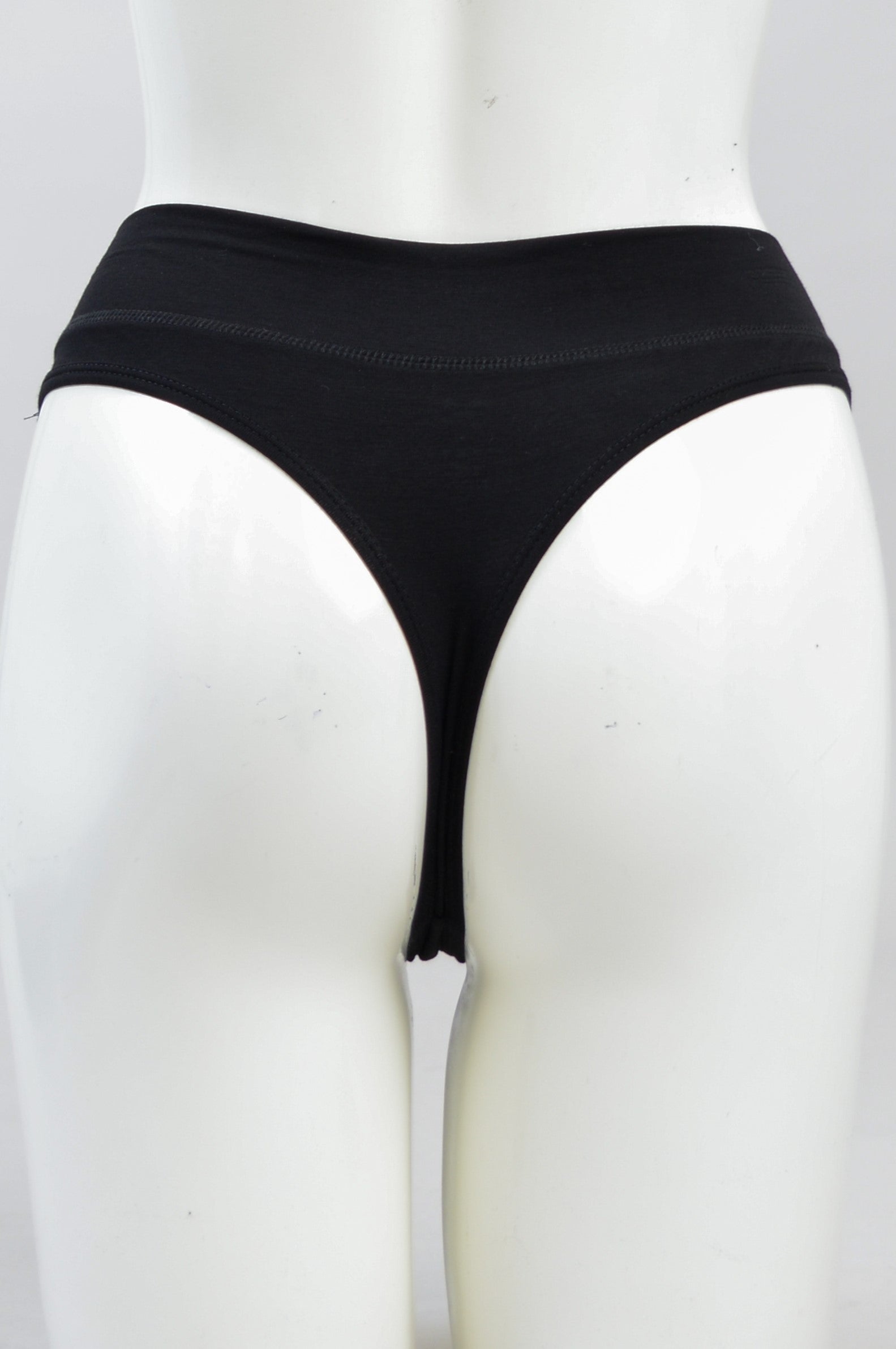 Premium Black Bamboo La Thong - Comfortable & Breathable Underwear for Women - Perfect for Yoga, Lounge & Everyday Wear