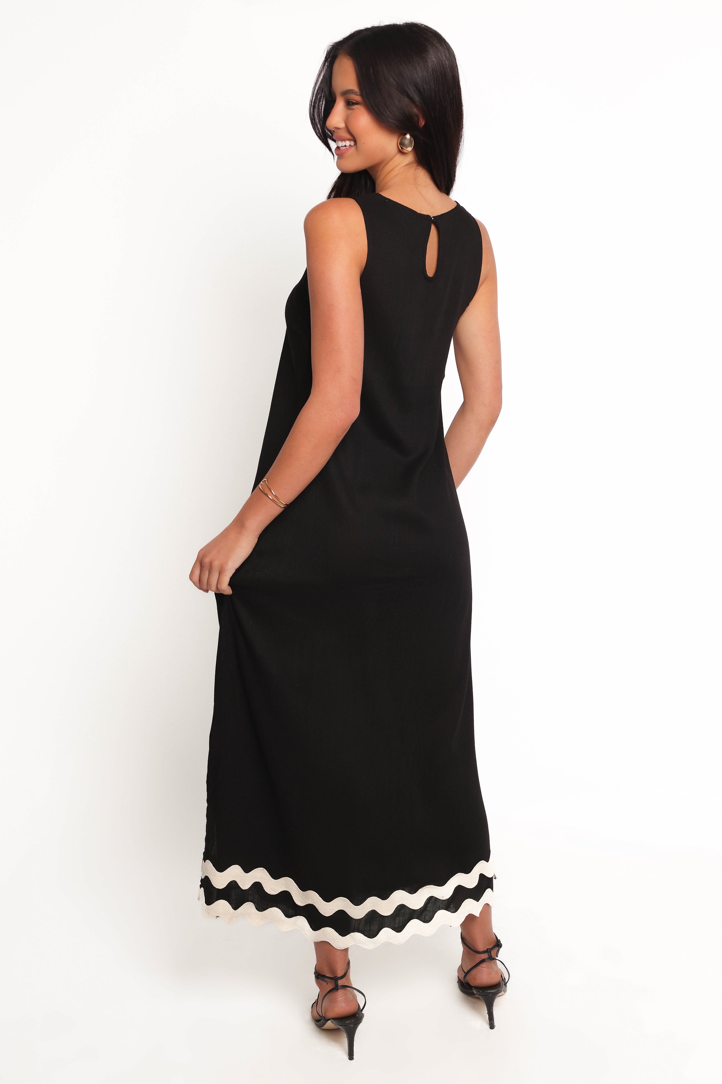 Juno Maxi Dress for Women - Elegant Black Long Summer Dress - Perfect for Beach, Vacation, and Casual Wear