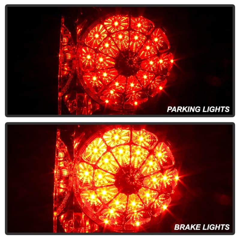 Spyder Auto 5029614 LED Tail Lights - Red/Smoked Lens - Compatible with Select Car Models - Enhance Style & Night Visibility for Sedans, Coupes & Trucks