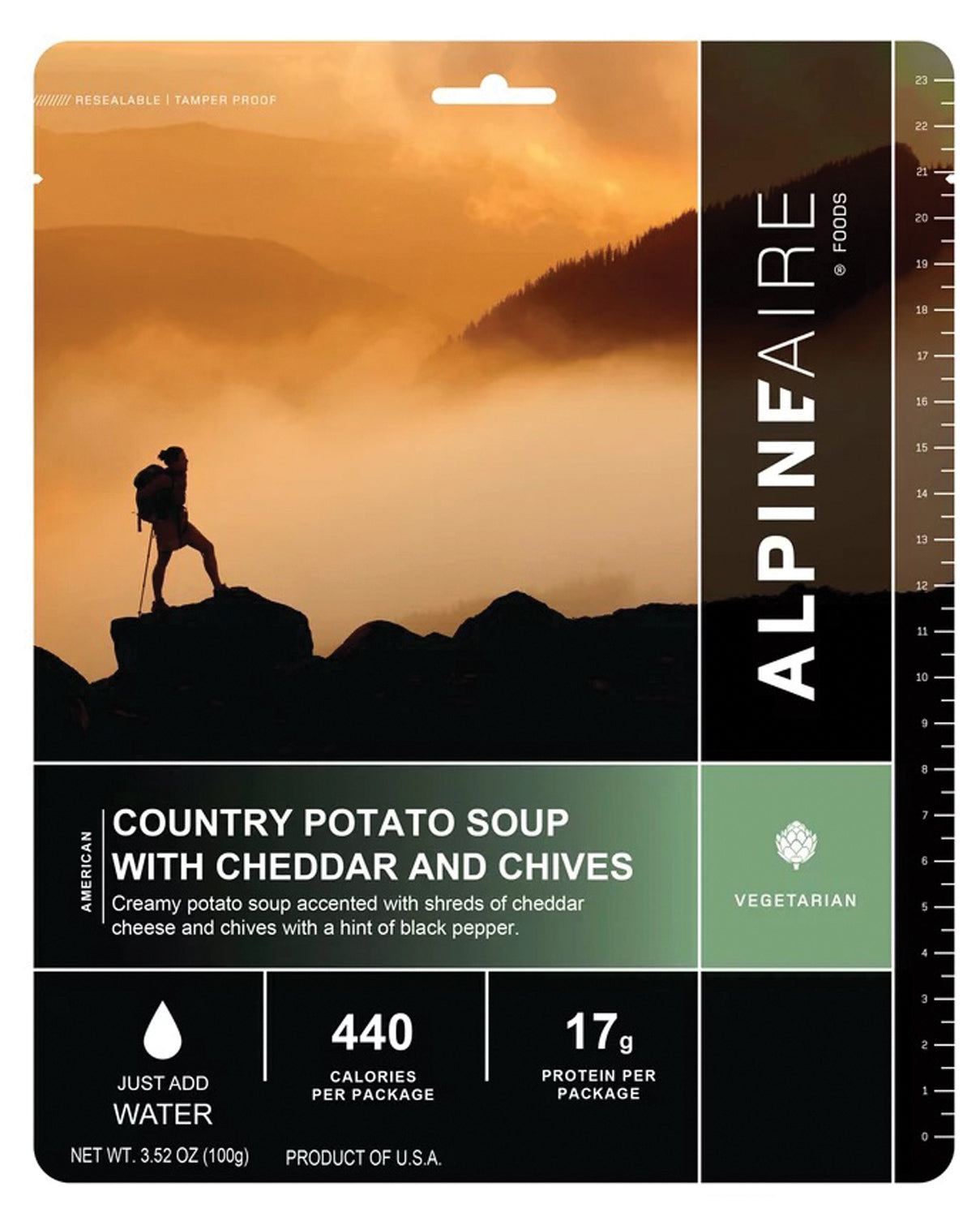 Alpine Aire Country Potato Soup Mix - Hearty & Delicious Instant Soup Powder for Camping, Hiking & Emergency Food Storage - Gluten-Free & Easy to Prepare