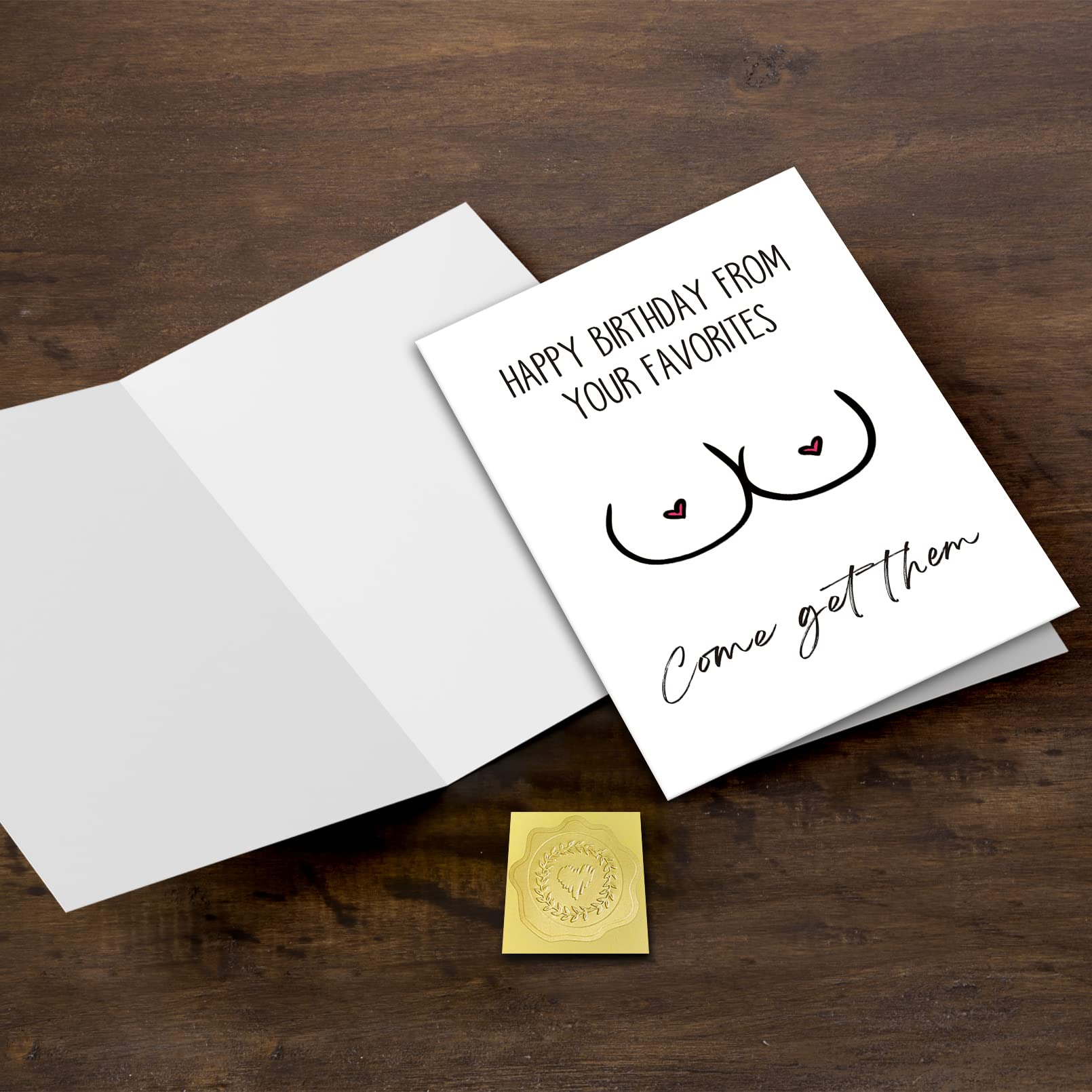 Funny Rude Birthday Card for Husband Boyfriend - Humorous Gift from Wife Girlfriend for Special Occasions