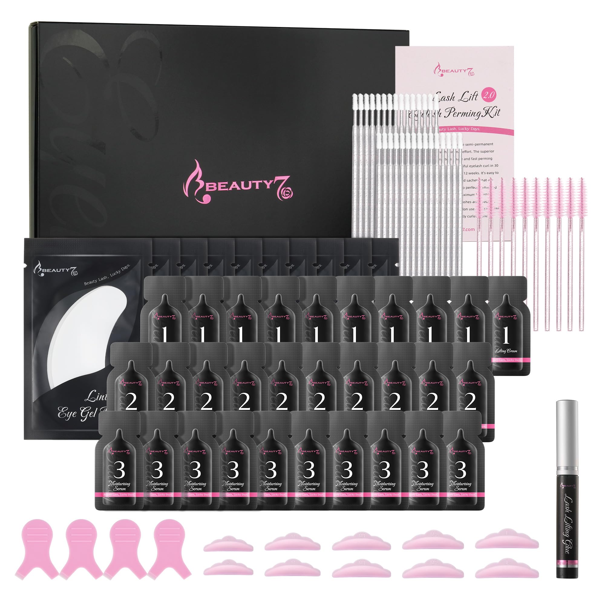 Professional Eyelash Lift & Brow Lamination Kit - 2 in 1 Semi-Permanent Lash Curling Extension Set for At-Home Salon Treatments | Cruelty-Free & Individual Packaging | Perfect for Bridal Makeup, Special Occasions & Daily Beauty Routine