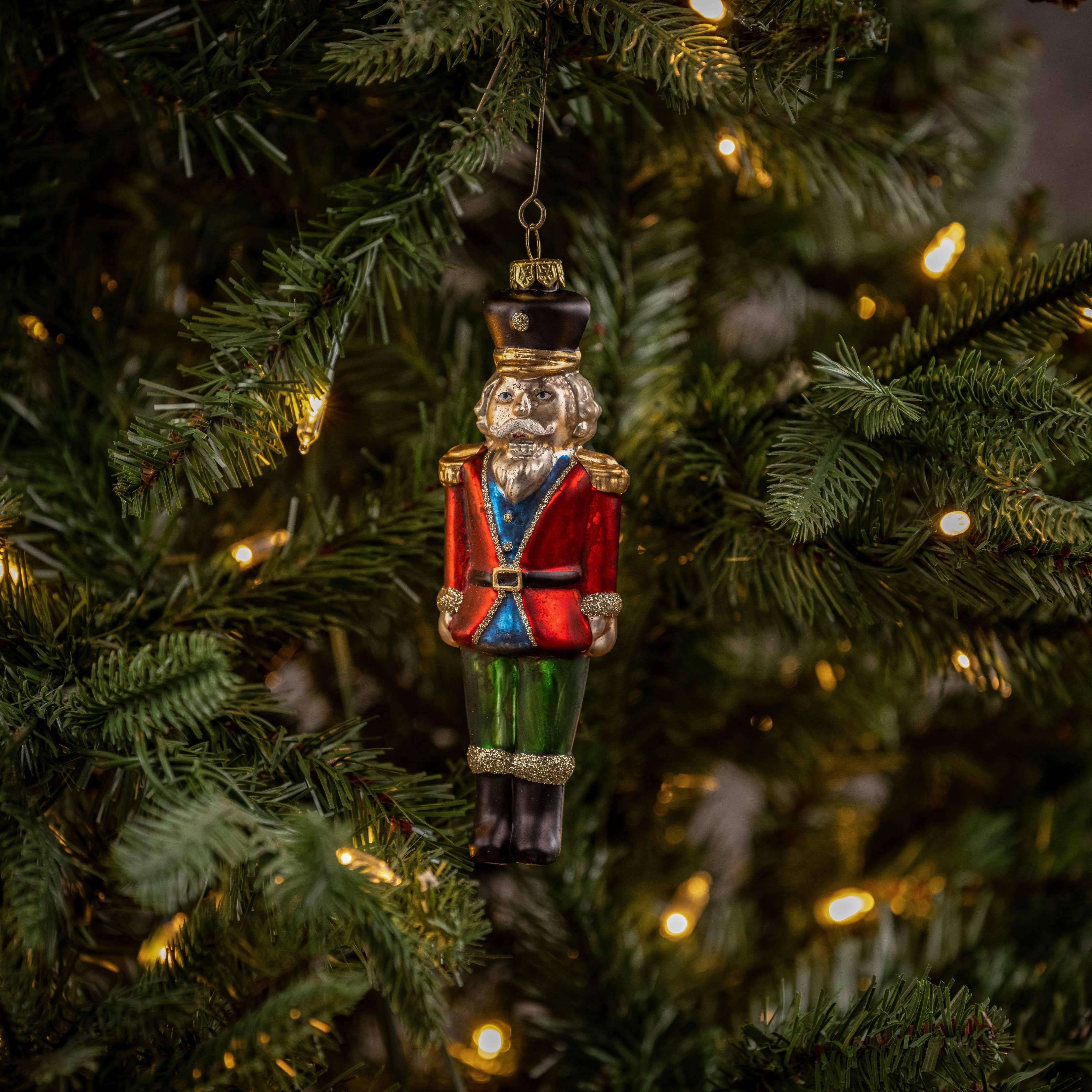 Colton Nutcracker Christmas Ornament - Handcrafted Holiday Decor for Tree, Mantel & Festive Home Decorations