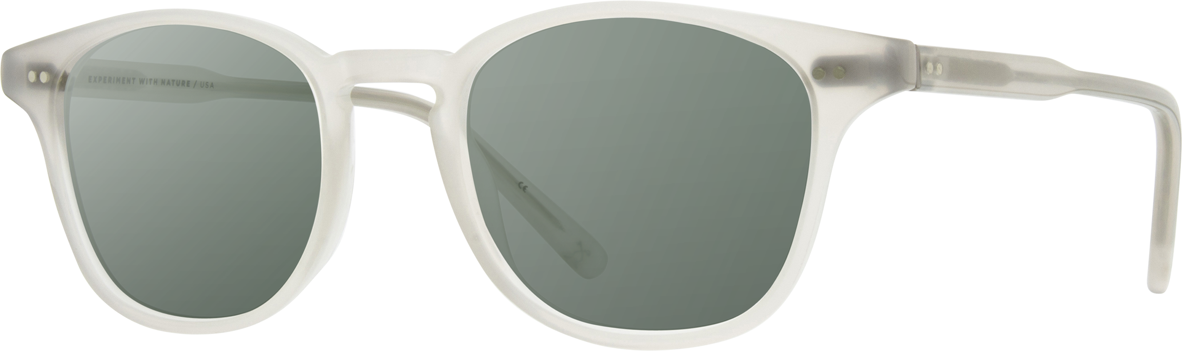 Shwood Kennedy Acetate Sunglasses - Bone Frame with G15 Polarized Lenses for Men & Women | UV Protection, Fashion Eyewear for Outdoor Activities, Driving, Beach & Travel