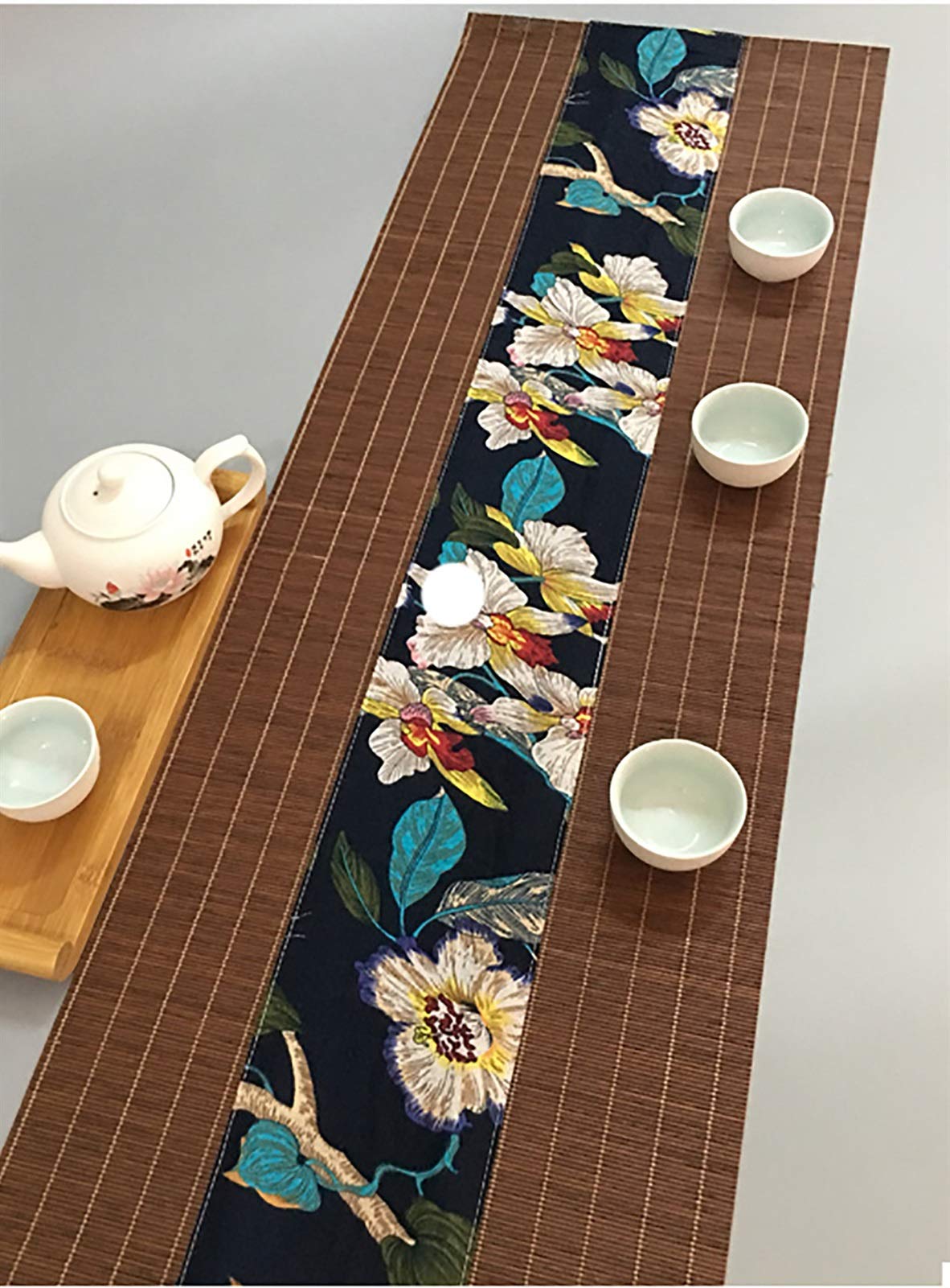 Japanese Bamboo Tea Placemat - Heatproof Anti-Skid Table Mat for Kitchen & Dining (30×280cm)