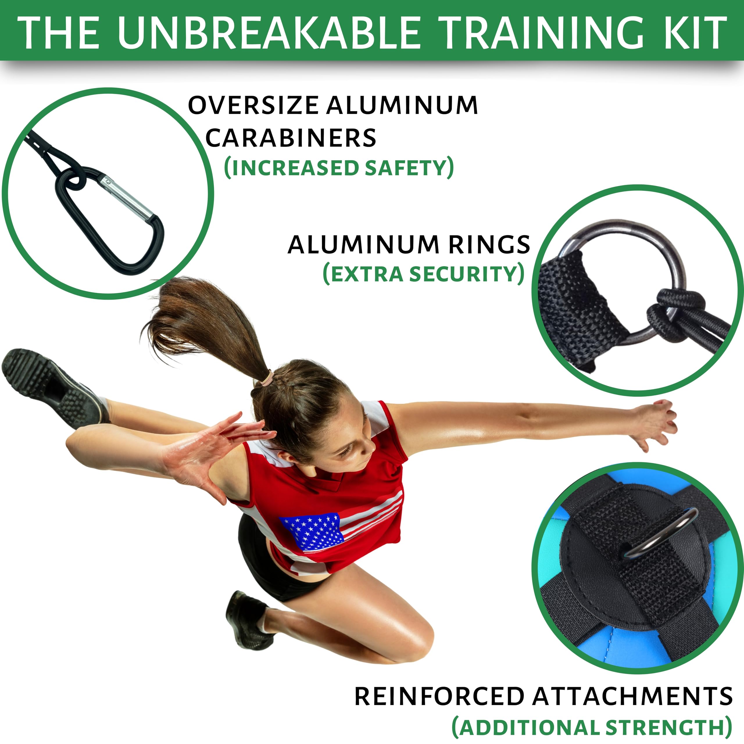 OVANTO Volleyball Training Equipment - 4-in-1 Solo Practice Aid for Serving, Spiking, Setting & Passing - Adjustable Volleyball Trainer for Beginners to Pros - Perfect for Backyard Drills, Beach Practice & Team Training Sessions