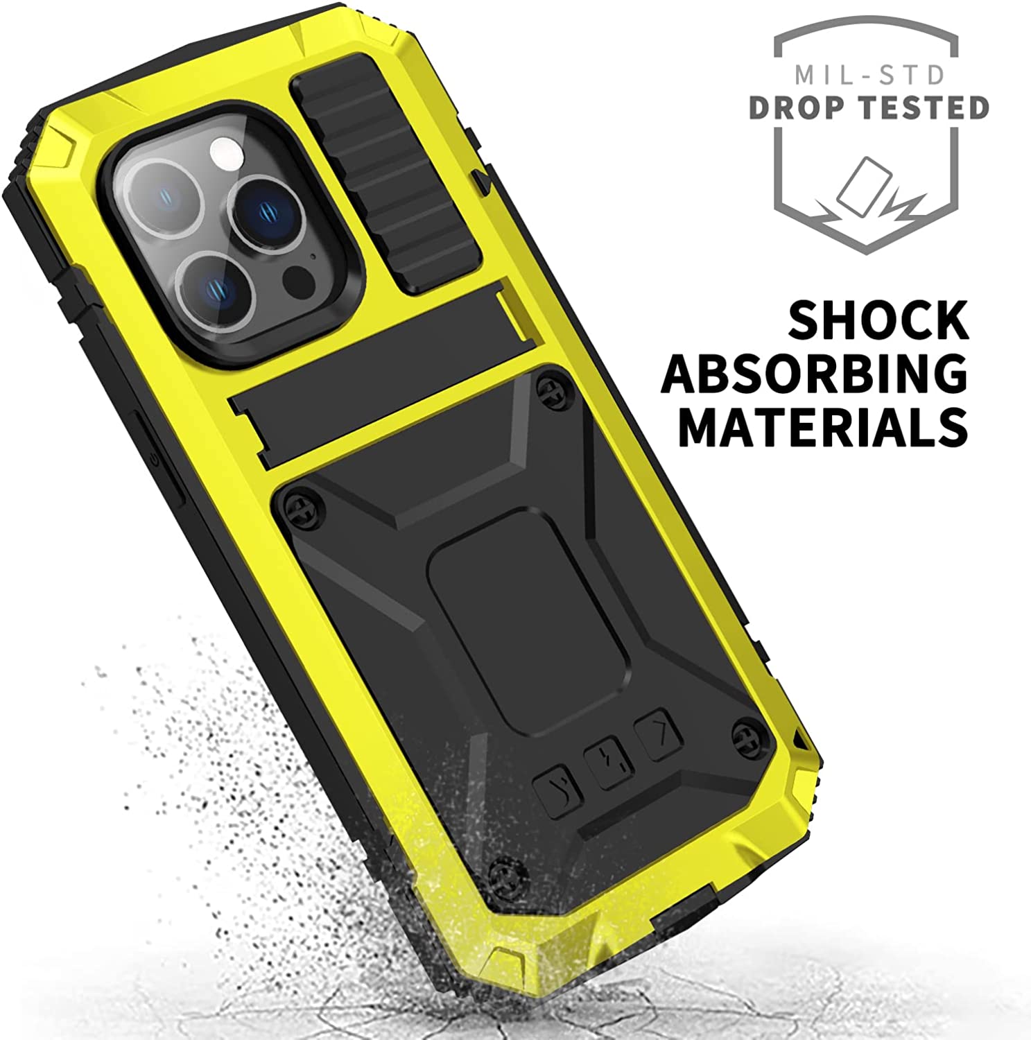 Premium Aluminum iPhone 17 Pro Max Case with Kickstand - Slim Protective Cover for iPhone 17 Pro Max | Perfect for Work, Travel & Everyday Use