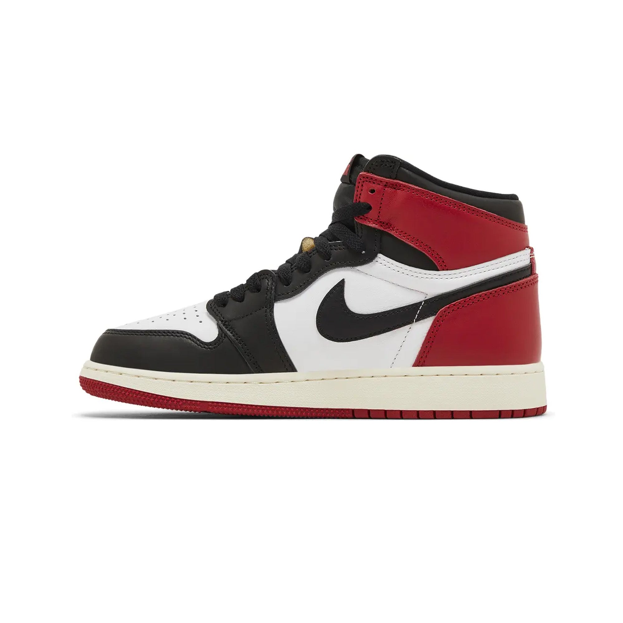 Air Jordan 1 Retro High OG 'Black Toe Reimagined' GS Sneakers (2025) - Classic Basketball Shoes for Women & Girls, Perfect for Streetwear, Casual Outfits & Sneaker Collectors