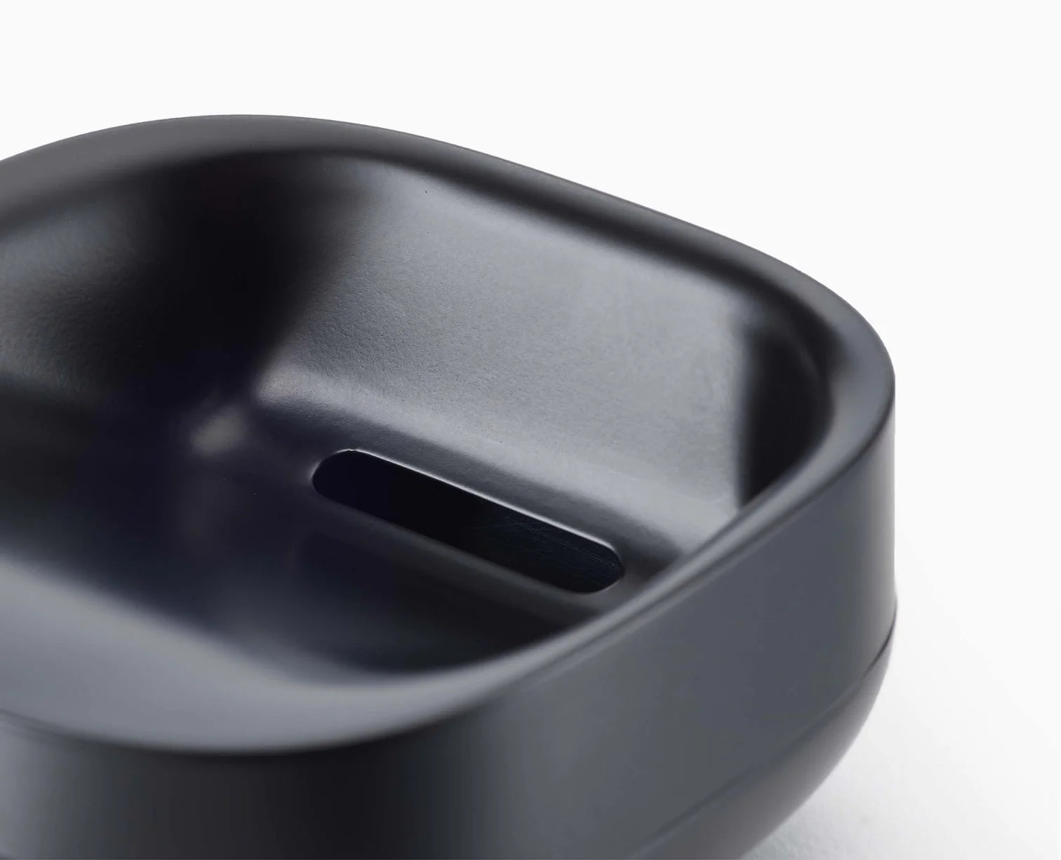 Slim™ Compact Matt Black Soap Dish - Modern Bathroom Organizer for Bar Soap | Perfect for Showers, Sinks & Countertop Storage