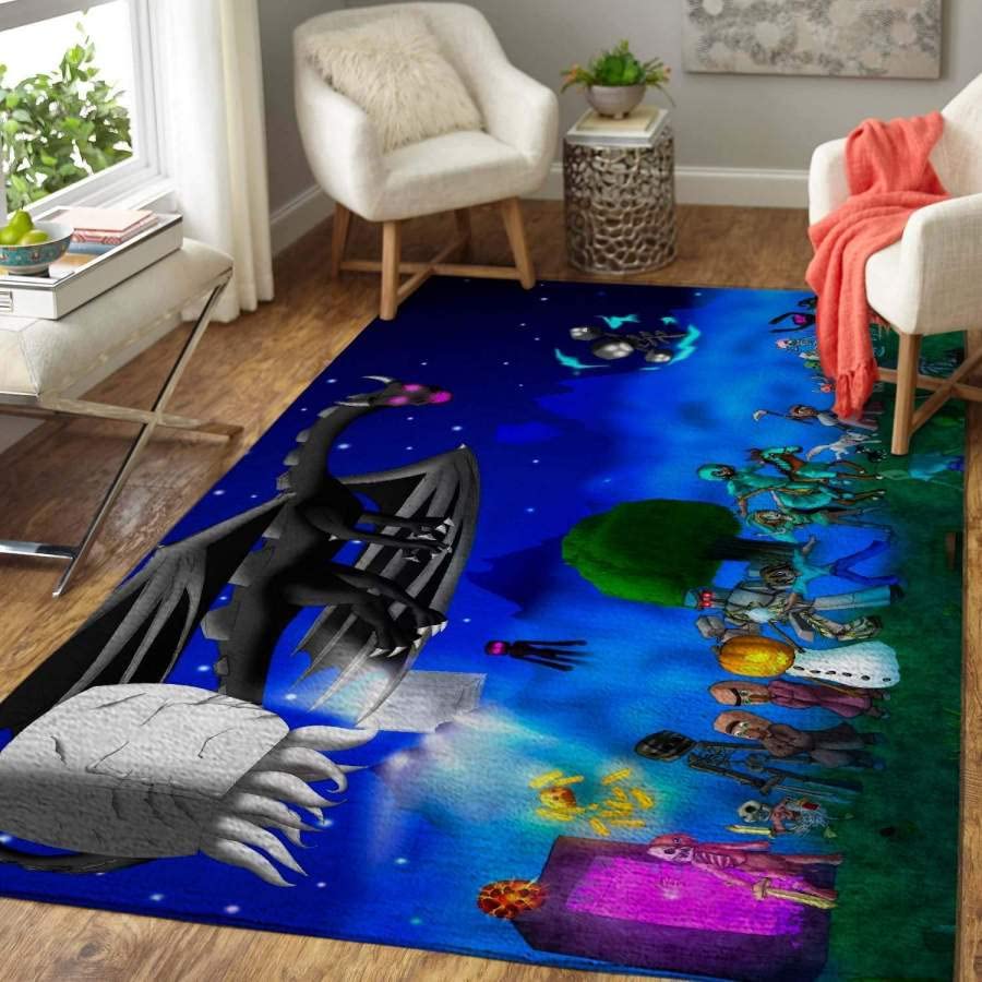 Non-Slip Gaming Rug for Boys Bedroom - Soft Video Game Themed Carpet for Living Room, Bedroom & Kitchen Decor - Perfect for Gaming Setup, Home Theater & Kids Play Area - PH079