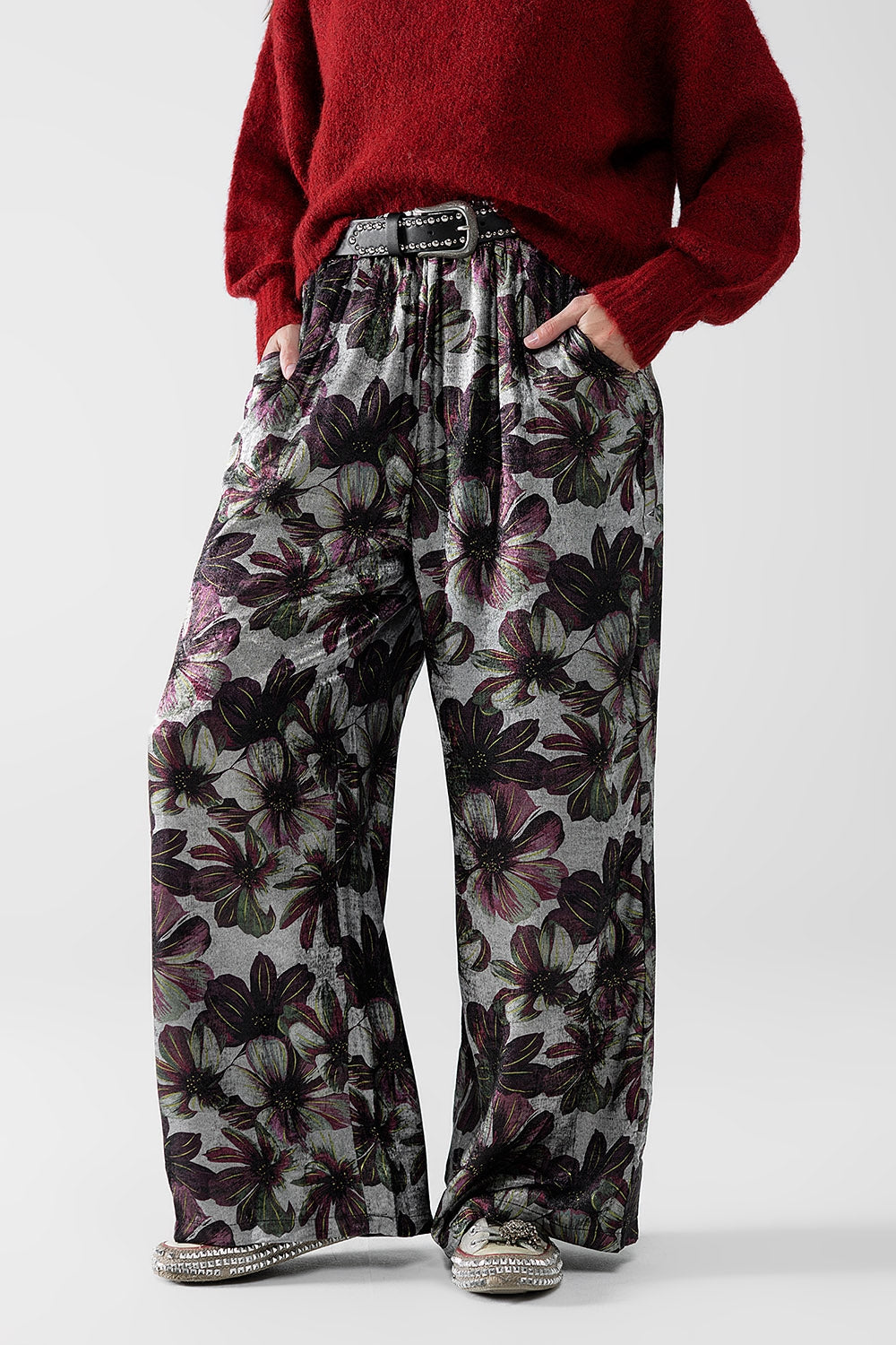 Floral Print Wide Leg Pants for Women - Comfortable & Stylish Lounge Pants for Casual Wear, Yoga, and Relaxation at Home