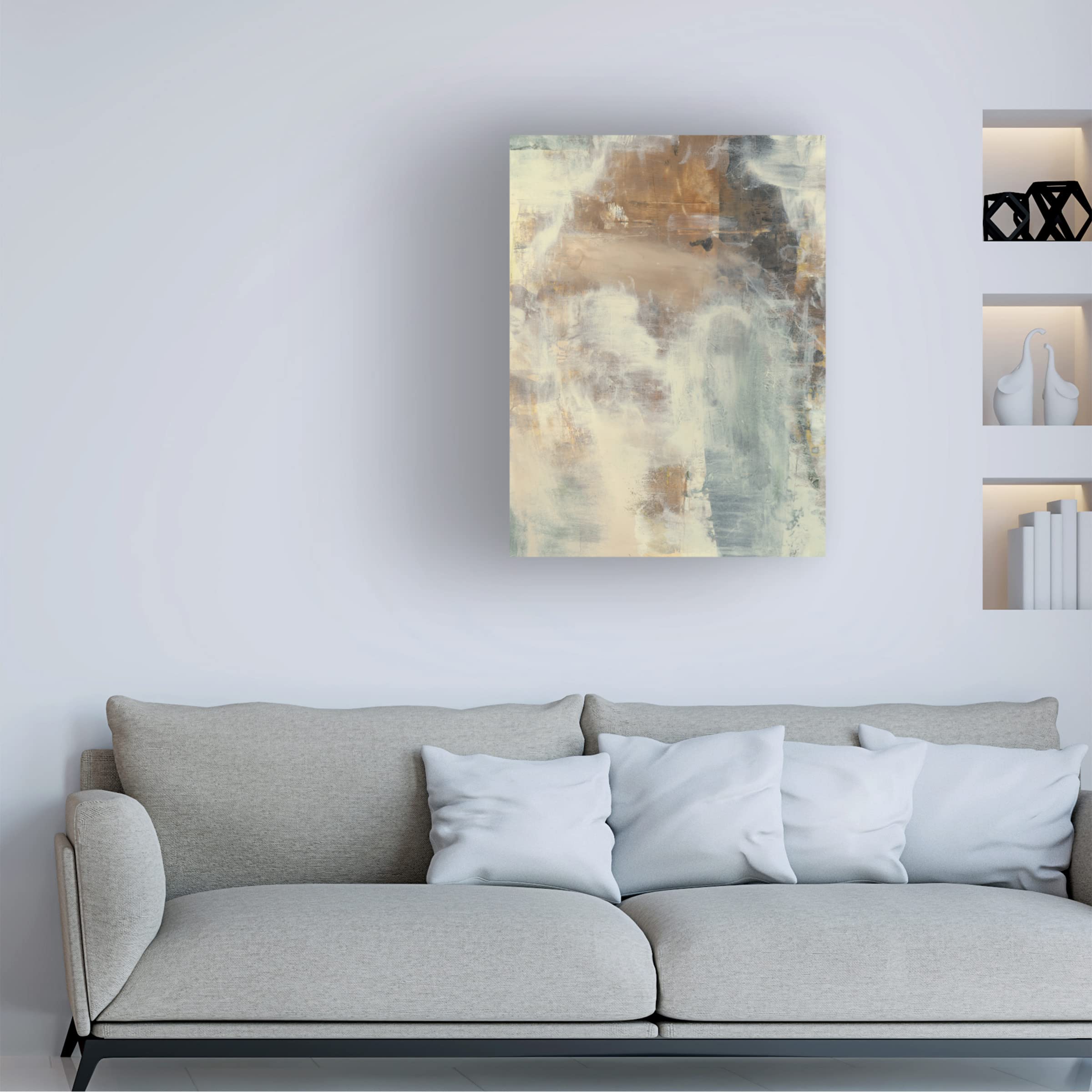 Regina Moore 'Camouflage I' Canvas Wall Art Print - 35x47 Inches, Modern Abstract Painting for Living Room, Bedroom & Office Decor | Trademark Fine Art Collection