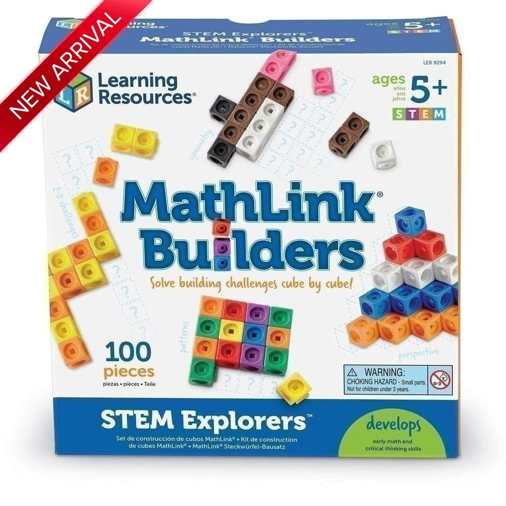 STEM Explorers™ MathLink® Builders - Educational STEM Toys for Kids Ages 5-10 | Hands-on Math Learning & Creative Building Blocks | Perfect for Homeschool, Classroom & Playroom Activities