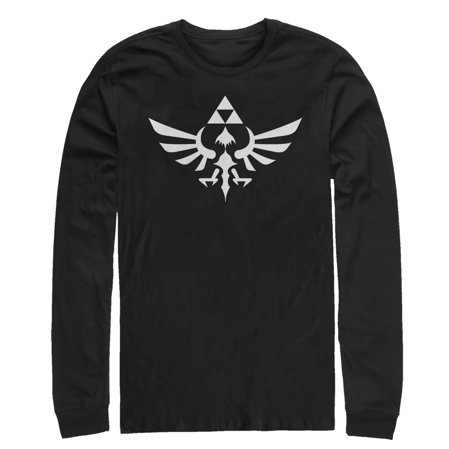 Men's Nintendo Legend of Zelda Triforce Graphic Long Sleeve T-Shirt | Official Licensed Gaming Tee | Perfect for Cosplay, Gaming Events & Casual Wear