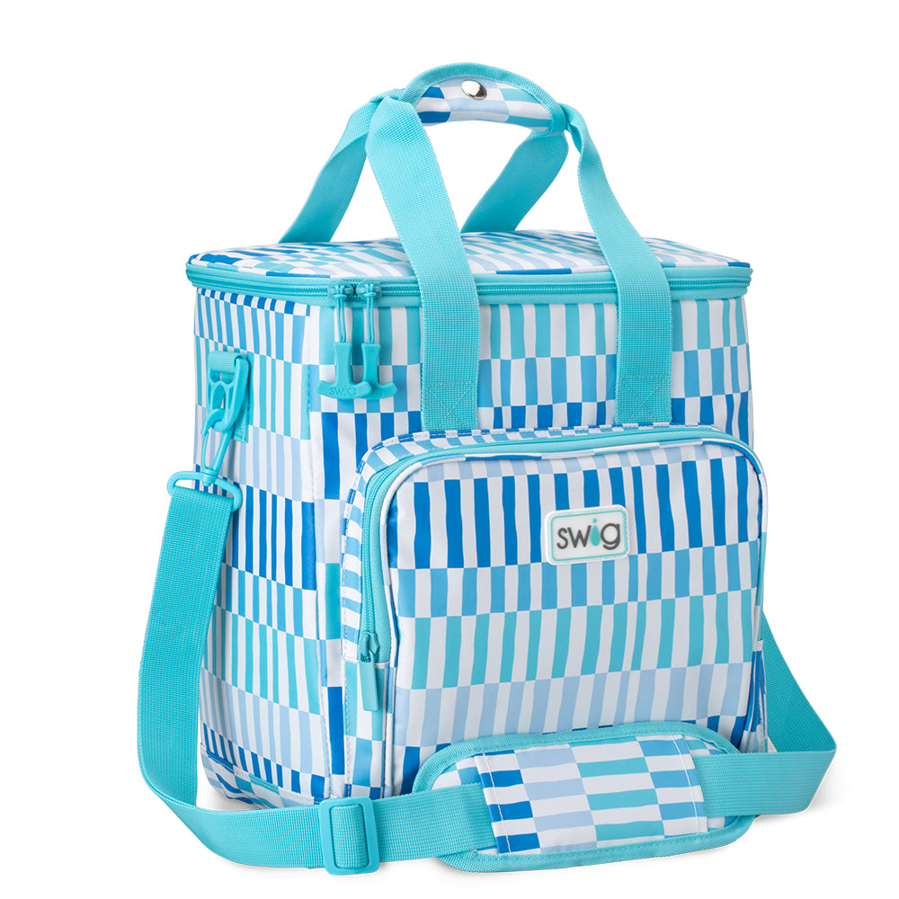 Glacier Stripe Boxxi 24 Cooler - Premium Insulated Cooler for Camping, Beach, Picnics & Outdoor Adventures - Keeps Drinks Cold for 24+ Hours - Perfect for BBQs, Tailgating & Road Trips