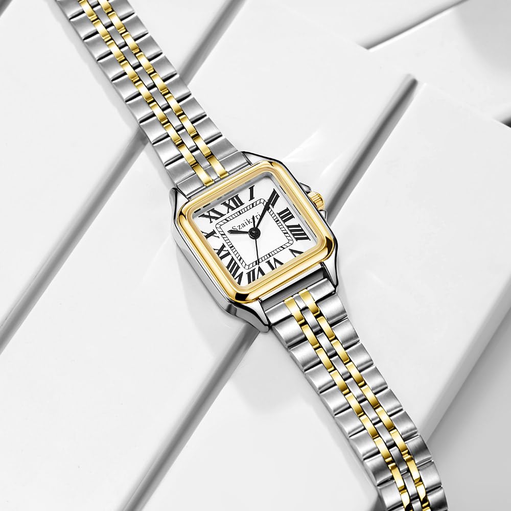 Elegant Women's Classic Square Watch with Roman Numerals - Stylish Casual & Dress Watch for Everyday Wear, Office, and Special Occasions