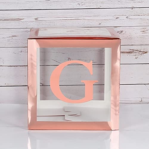 THj Balloons Baby Shower Decorations - Transparent Gift Box for Boy or Girl, Christening, Birthday & Wedding Party Decorations | Perfect for Baby Showers, Gender Reveals & Special Celebrations
