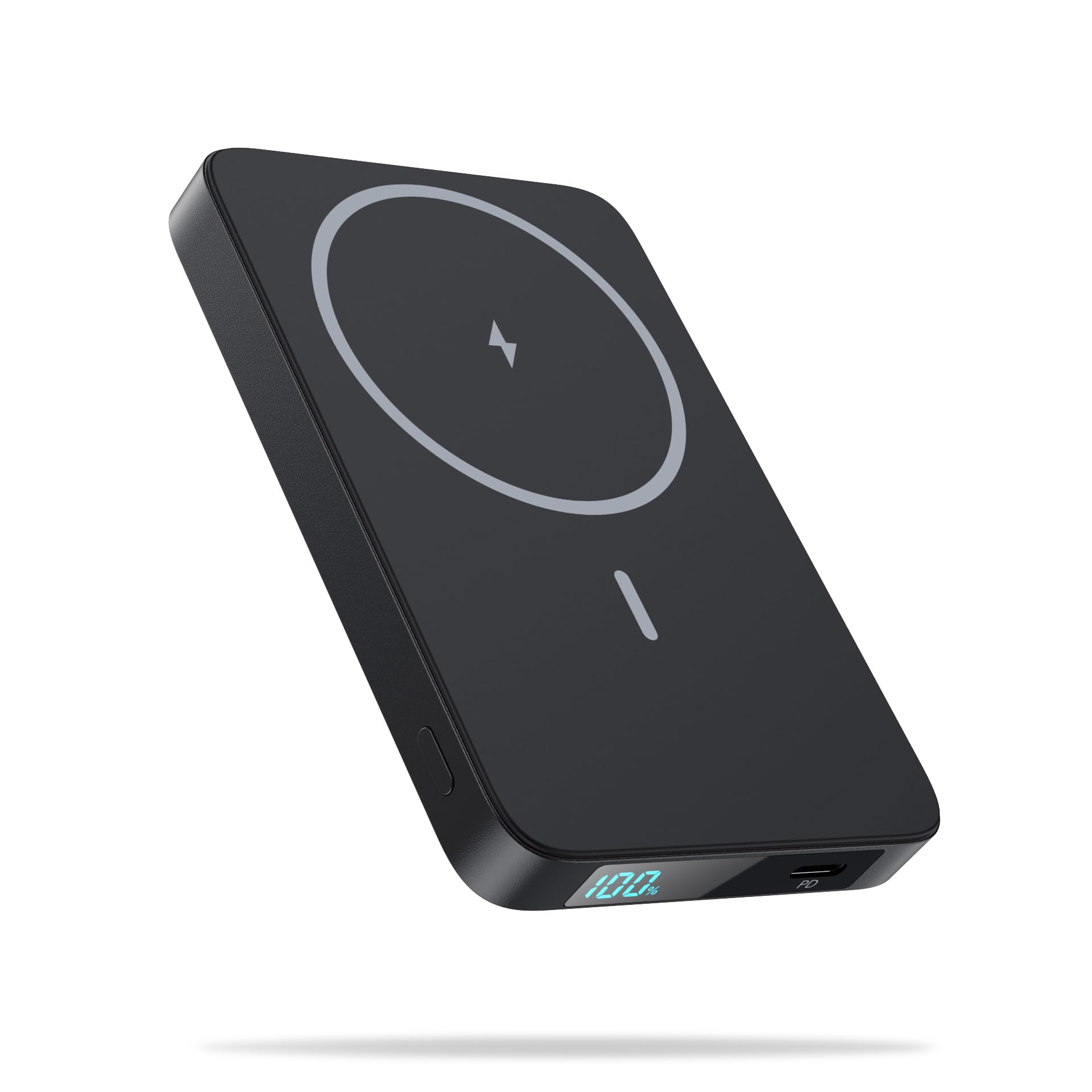 Magnetic 5500mAh Portable Charger Power Bank - Slim Wireless Charging with LCD Display, PD Fast Charge USB-C Battery Pack for iPhone 16/16 Plus/15/15 Pro Max/14/13/12 Series - Perfect for Travel, Outdoor Adventures & Daily Commute