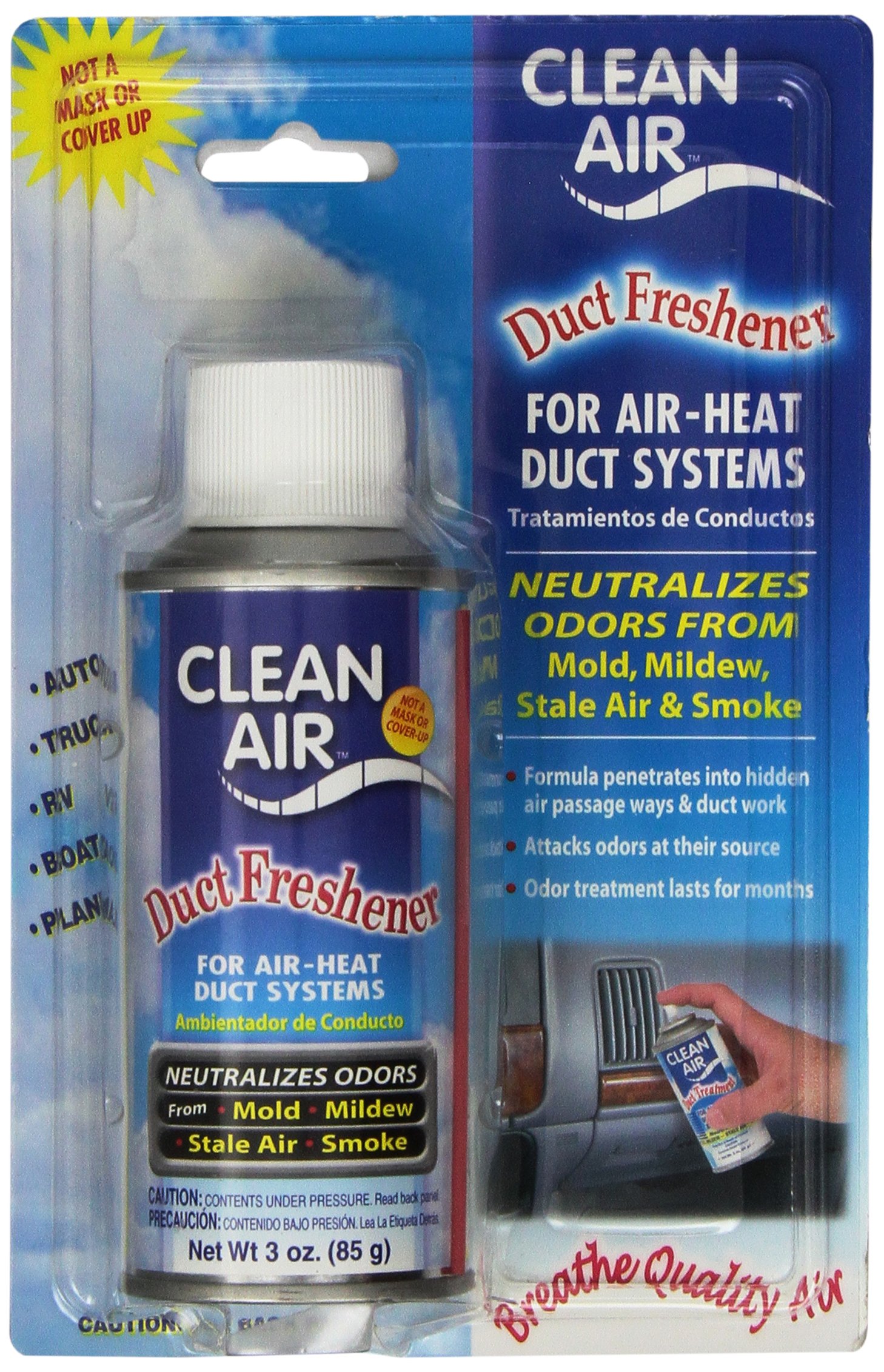 Four Seasons 59023 Evaporator Cleaner Spray - 2.5 oz | HVAC System Maintenance | Removes Odors & Mold | Ideal for Car AC, Home & RV Air Conditioning Units
