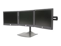 DS100 Series Triple Monitor Stand - Adjustable Horizontal Mount for 3 Screens, Perfect for Home Office, Gaming & Multi-Tasking Workspaces