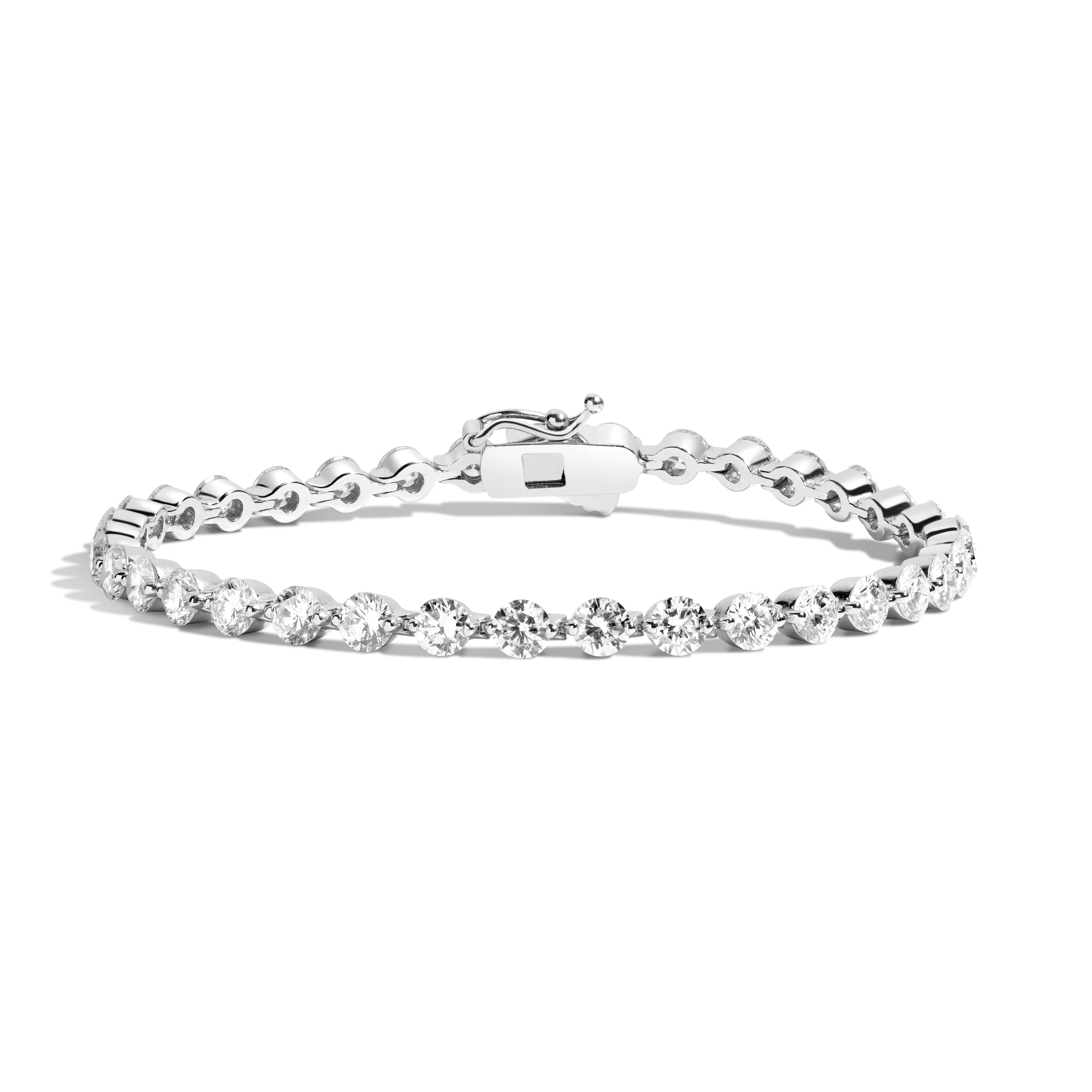 3.5mm Invisible Set Tennis Bracelet for Women - Elegant Diamond Tennis Bracelet for Everyday Wear, Wedding, Anniversary & Special Occasions