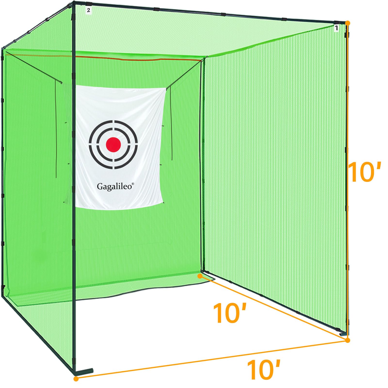 Premium Heavy Duty Golf Practice Hitting Net for Backyard & Indoor Use - Portable Golf Driving Cage with Sturdy Frame - Perfect for Home Training, Driving Range Practice & Backyard Golf Sessions
