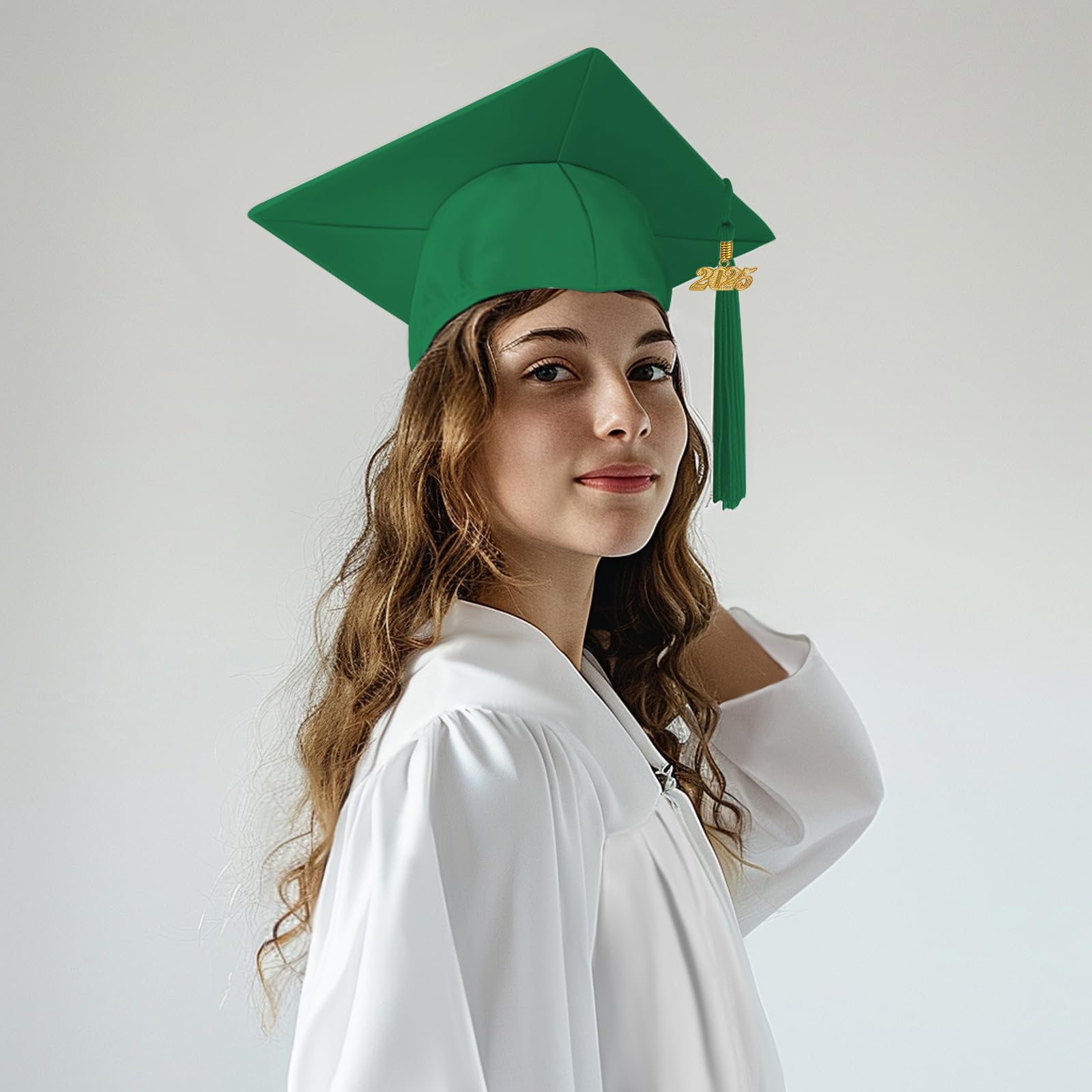 2025 Graduation Cap Tassel with Year Charm - Happy Secret Graduation Ceremony Accessories for High School & College Graduates - Perfect for Commencement, Photo Shoots & Graduation Parties