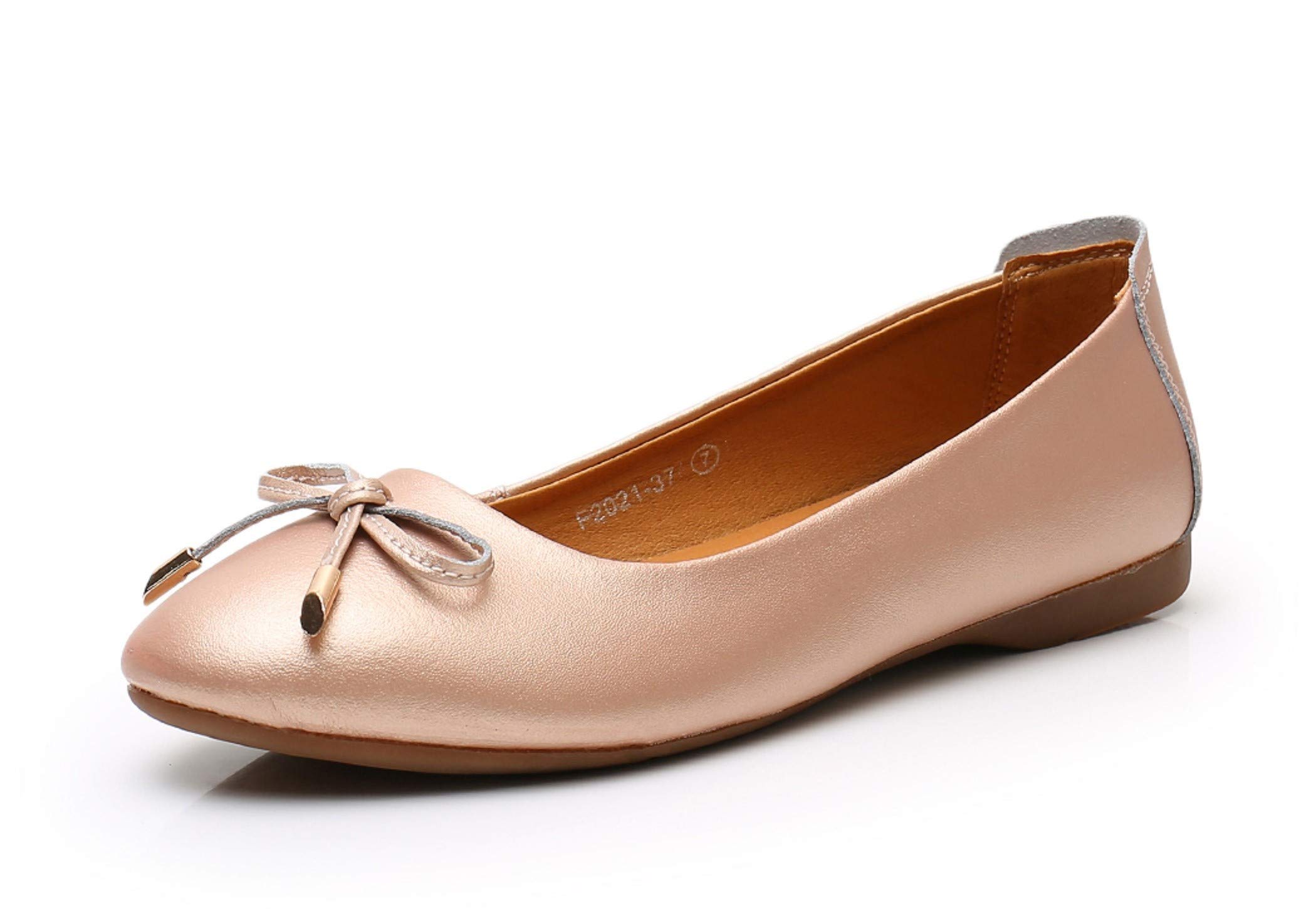 VenusCelia Women's Ballet Flats with Bowknot - Comfortable Dance Shoes for Women - Perfect for Ballet, Dance Classes, and Casual Wear