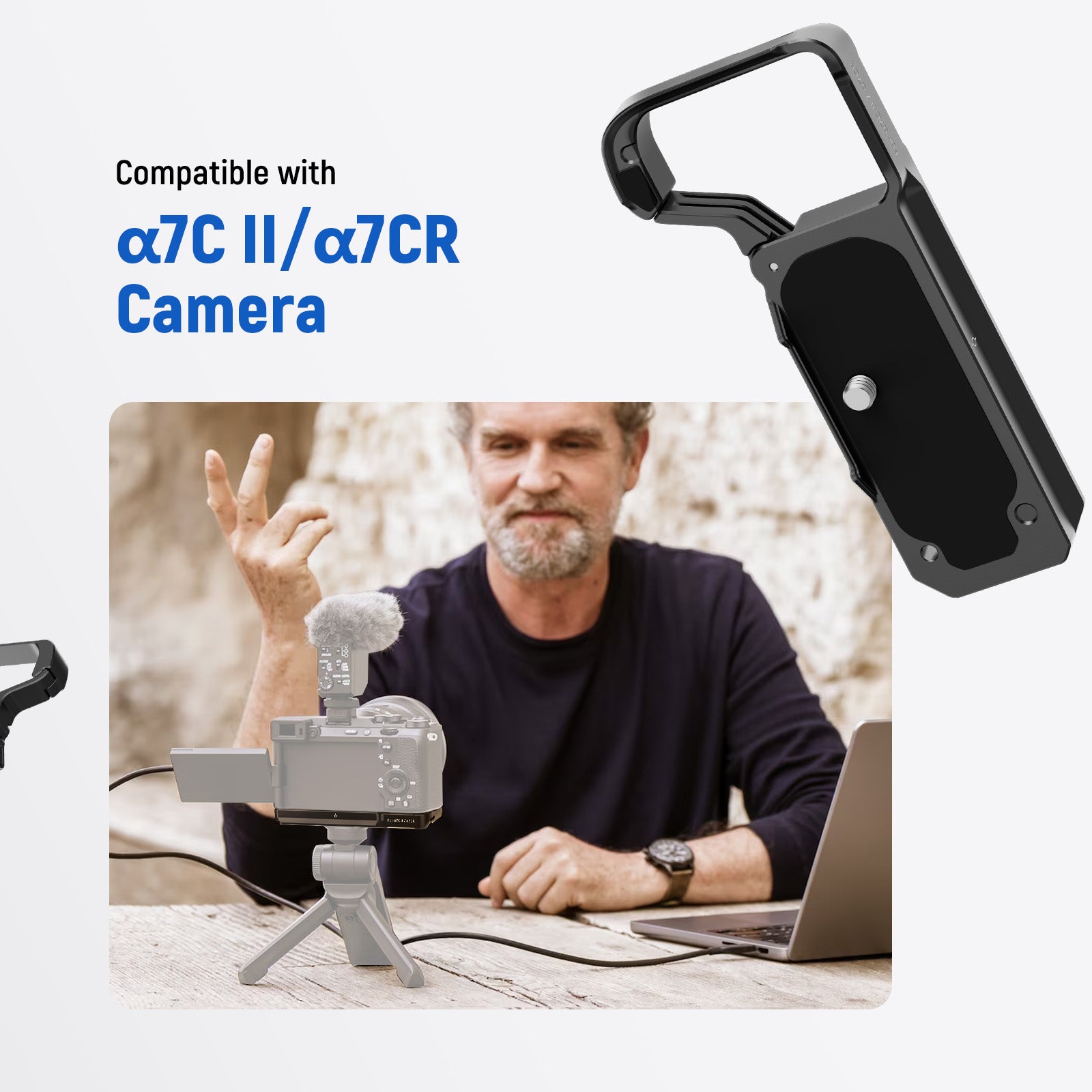 NEEWER CA131 Arca Type Camera Baseplate Compatible with Sony a7C II & a7CR - Quick Release Plate for Tripod, Gimbal, and Monopod | Perfect for Travel, Vlogging, and Professional Photography