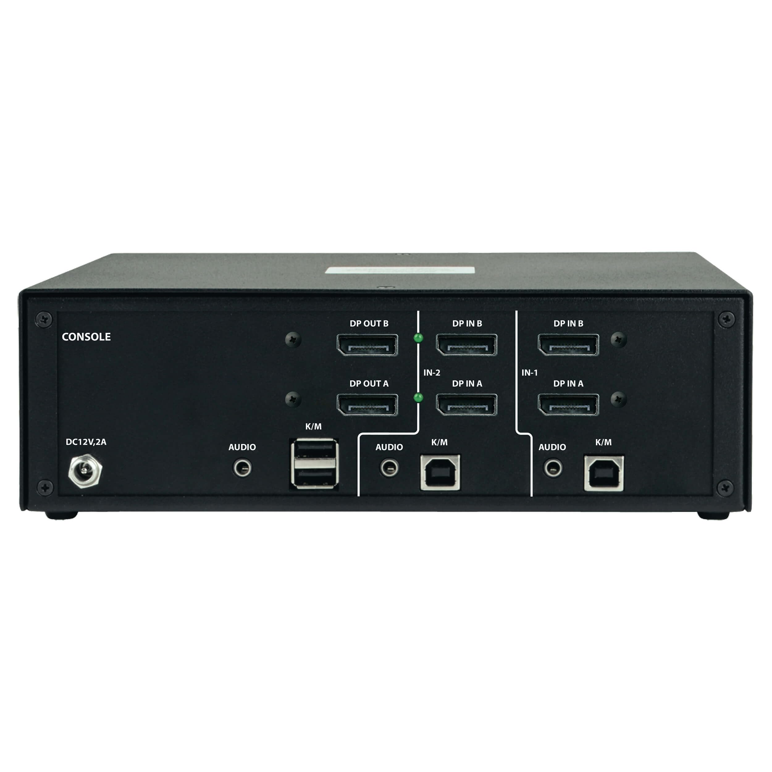 Tripp Lite Secure KVM Switch 2-Port Dual Monitor DisplayPort 4K 60Hz NIAP TAA Compliant (B002A-DP2A2) - Ideal for Data Centers, Server Rooms & Multi-Computer Workstations