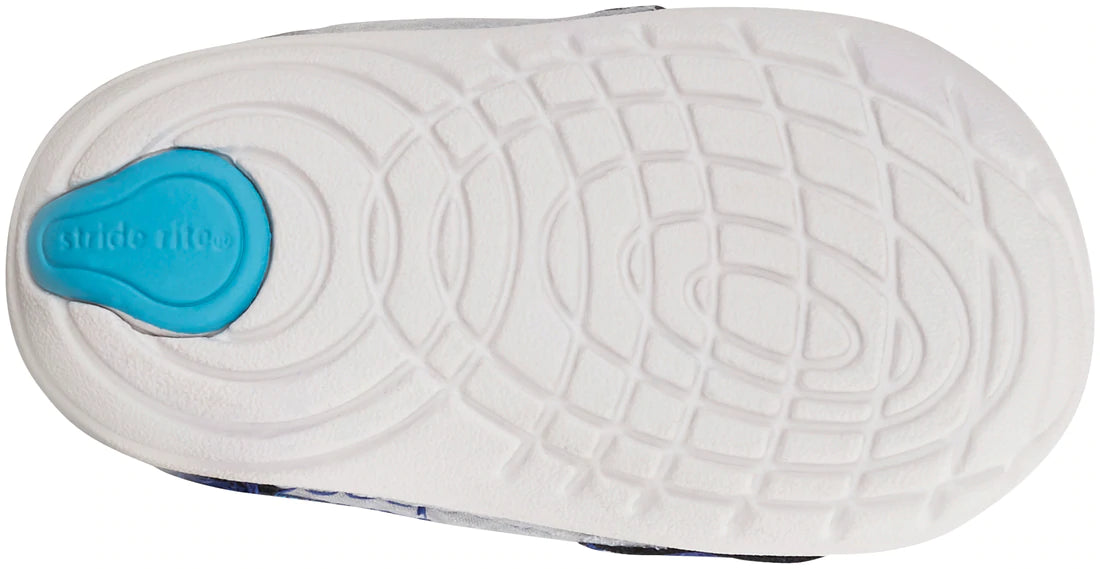 Stride Rite Blue Kylin Soft Motion Baby Sneakers - Comfortable Walking Shoes for Toddlers & Infants - Perfect for First Steps, Playtime & Outdoor Activities