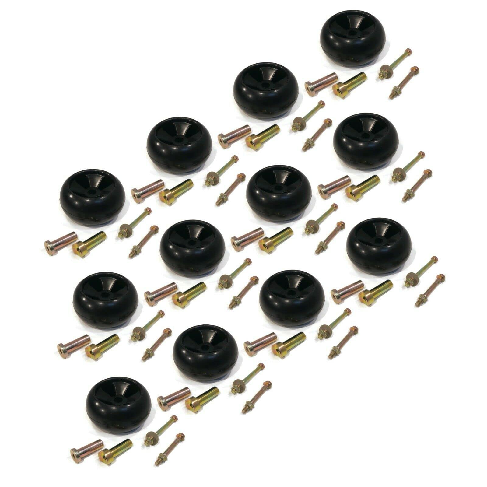 12 Pack Deck Wheel Kit for Murray 092265, 092265MA, 92265, 92265MA Lawn Mower - Replacement Parts for Smooth Lawn Mowing & Easy Maneuverability