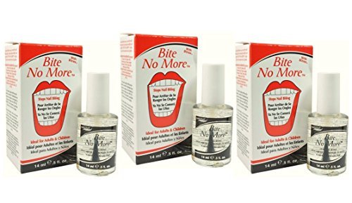SUPERNAIL Bite No More - Anti Nail Biting Treatment for Adults & Kids - 0.5 Fl.oz (14ml) - Pack of 3 - Stop Nail Biting Habit - Perfect for Home, Office & Travel Use
