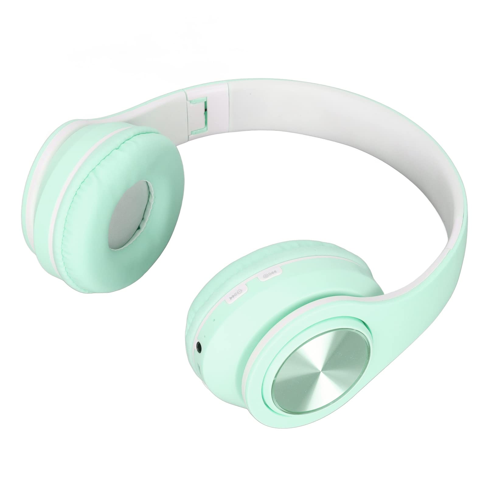 Socobeta Wireless Headphones with Adjustable Headband, Noise Cancelling & Clear Bass, 40mm Speaker RGB Gaming Headset with Colorful LED Lights - Compatible with Phone & Laptop (Green) - Perfect for Gaming, Music & Online Meetings