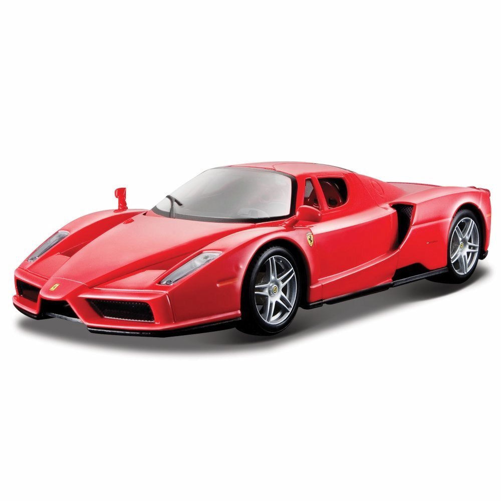 Bburago Ferrari Enzo 1:24 Scale Die-Cast Model Car - Red Sports Car Collectible Toy for Kids & Adults | Perfect for Display, Gifts & Racing Play Scenes