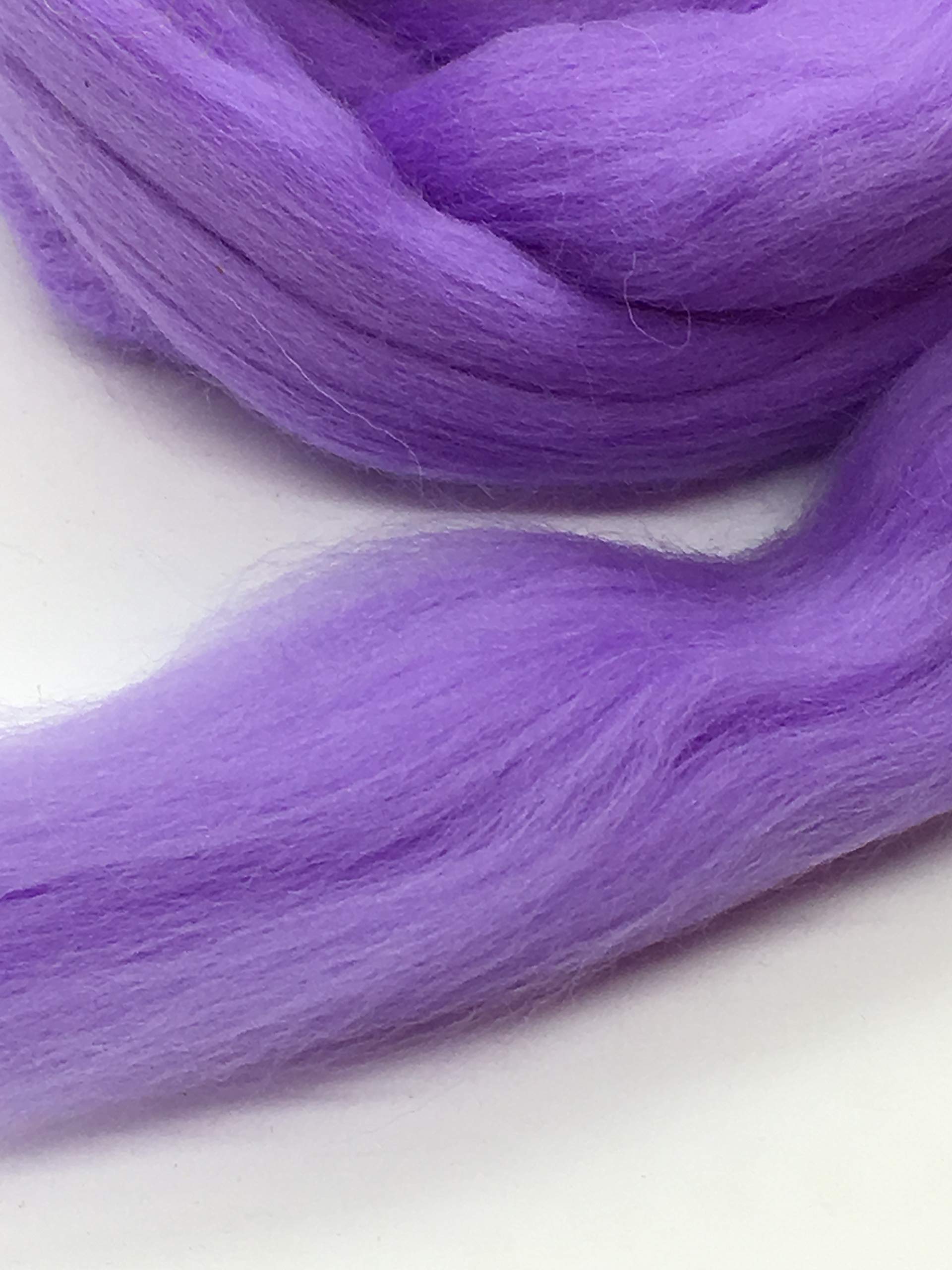 Periwinkle Merino Wool Roving Top - 4lb Soft Spinning & Felting Fiber for Weaving, Arm Knitting, Crafting | DIY Yarn Making, Needle Felting, Handmade Scarves & Home Decor Projects