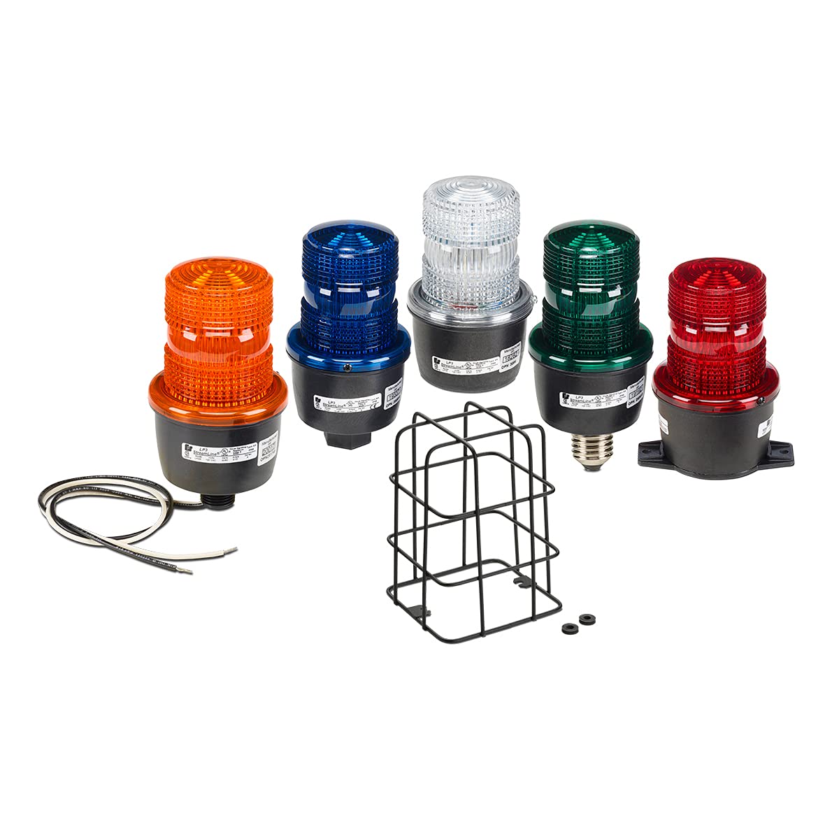 Federal Signal Low Profile Strobe Warning Light - Green LED Emergency Beacon for Trucks, Vehicles & Safety Use in Construction, Roadside, and Hazard Zones