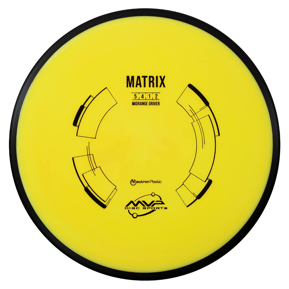 MVP Disc Sports Neutron Matrix Disc Golf Midrange - Premium Golf Disc for Accurate Throws (Colors Vary) | Perfect for Tournament Play & Recreational Disc Golfing