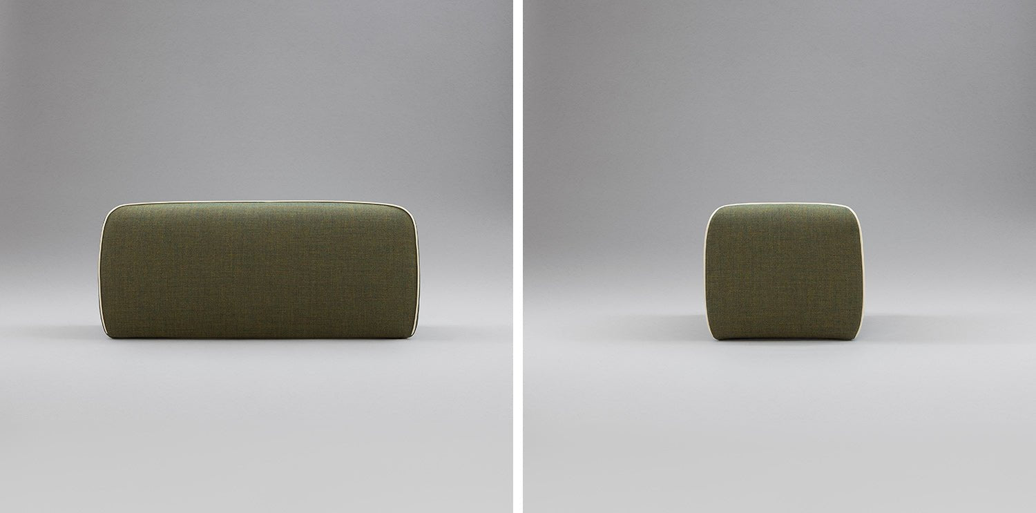 Joe Colombo Crossed Pouf - Modern Stylish Ottoman for Living Room, Bedroom & Lounge - Perfect Footrest, Extra Seating & Decorative Accent