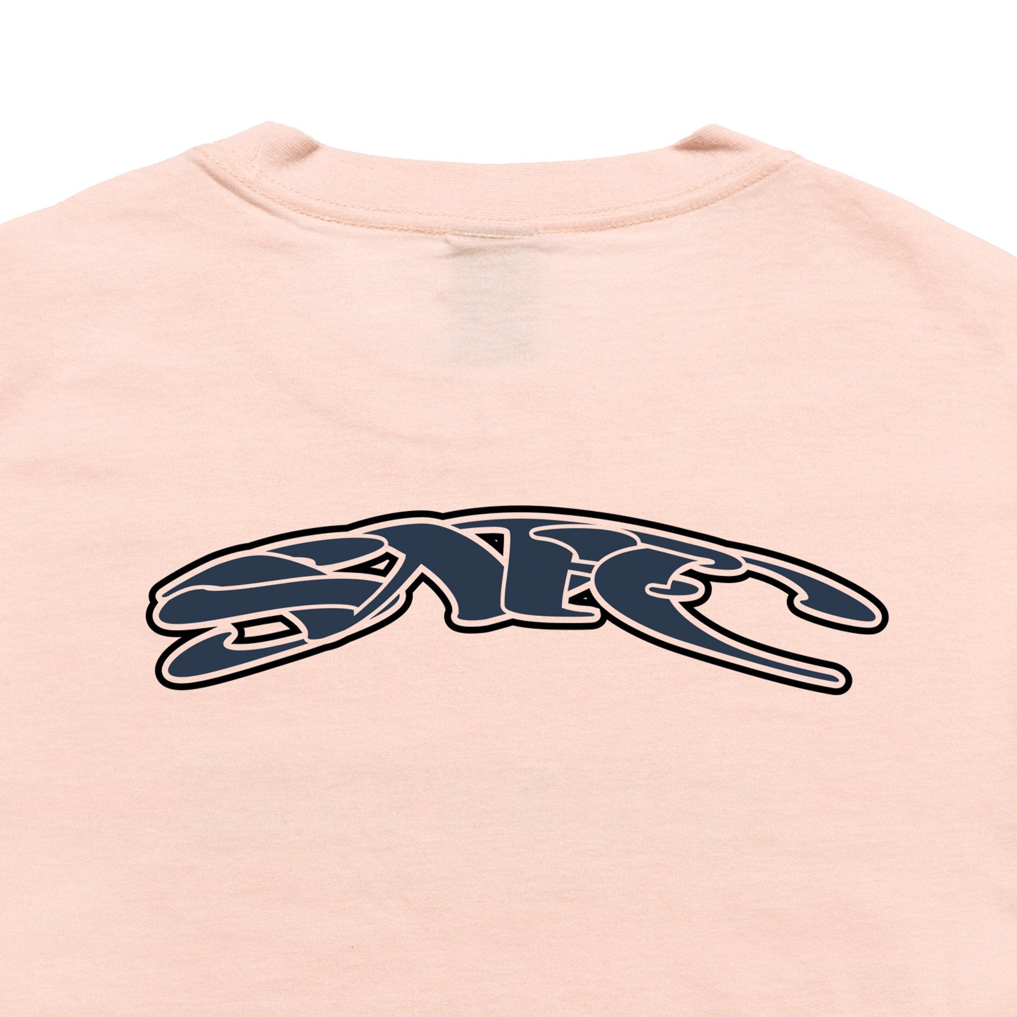 Chrystie NYC x Soho Warriors SWFC Twisted Logo T-Shirt - Light Pink | Trendy Streetwear for Urban Fashion & Casual Outings