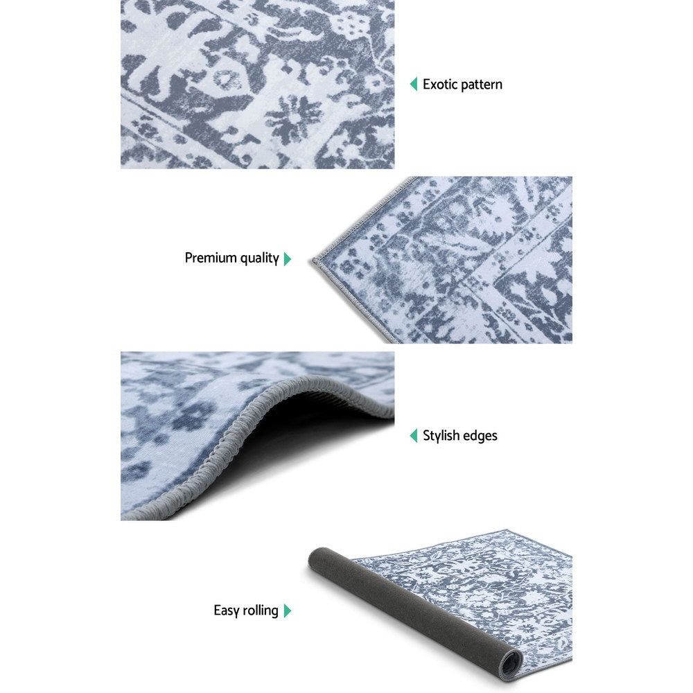 200x290cm Large Soft Short Pile Area Rug for Bedroom & Living Room - Non-Slip Floor Mat for Home Decor, Kids Play Area and Pet-Friendly Spaces