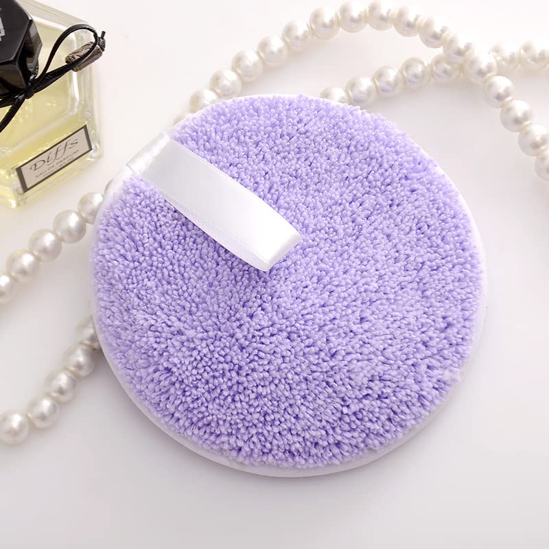 **10-Pack Reusable Makeup Remover Pads - Soft Washable Microfiber Cloths for All Skin Types | Eco-Friendly Makeup Eraser & Face Cleansing Pads (Purple, A05) - Perfect for Travel, Daily Skincare & Sustainable Beauty Routine**