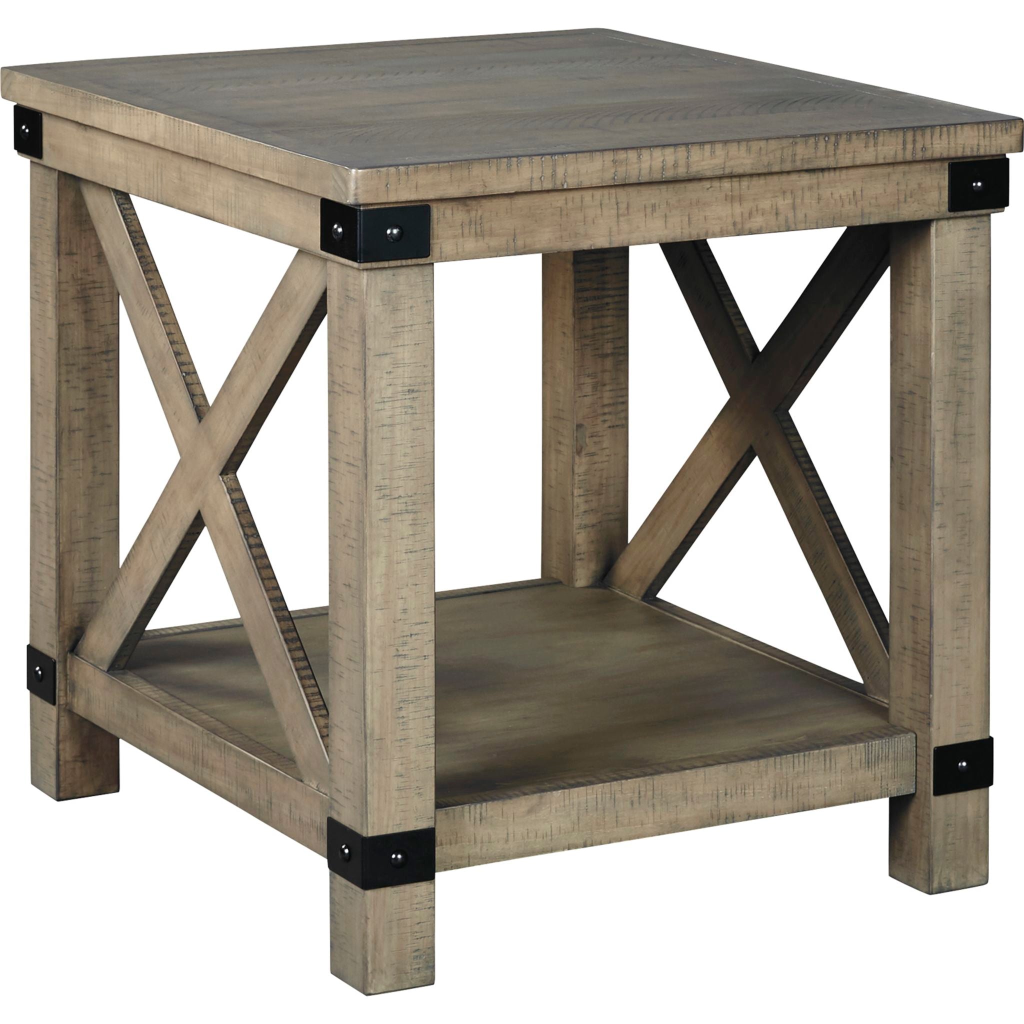 Stylish Aldwin Gray End Table - Perfect for Living Room, Bedroom & Small Spaces | Modern Side Table with Sturdy Design