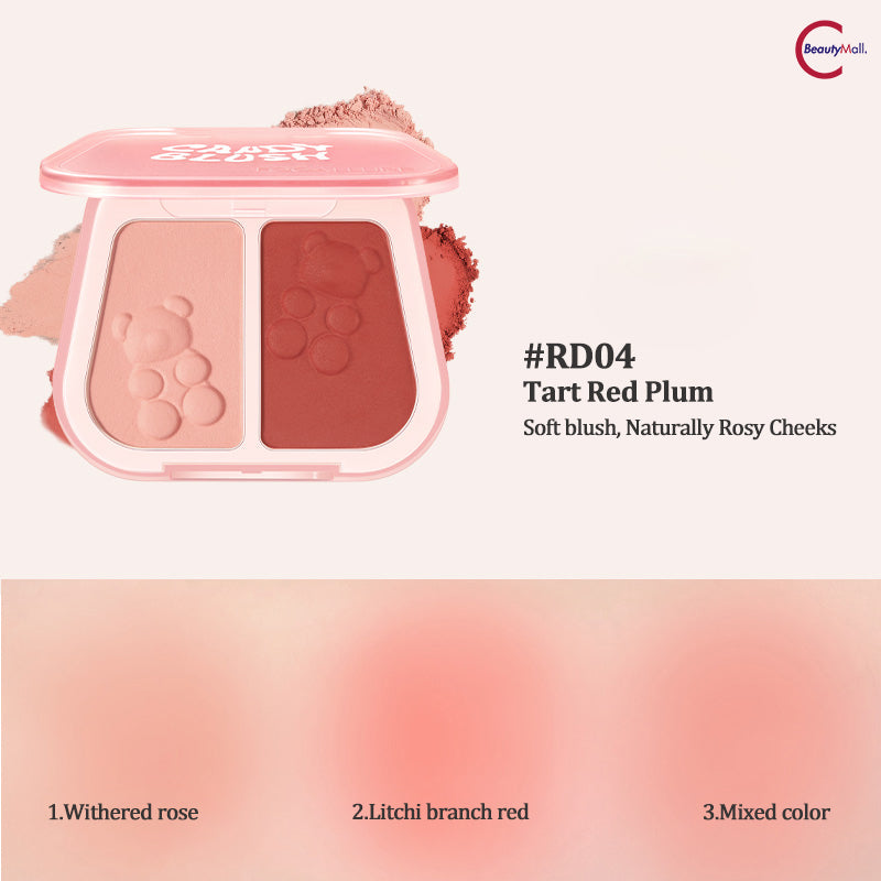 FOCALLURE Dual Color Cream Blush - Long Lasting & Blendable Cheek Makeup for Natural Flush - Perfect for Everyday Wear & Special Occasions