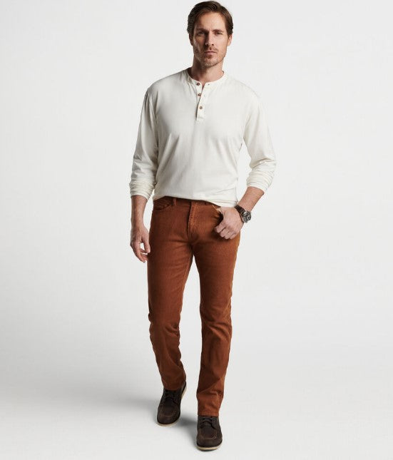 PETER MILLAR Men's Corduroy 5-Pocket Pants - Comfortable Casual Slim Fit Trousers for Work, Travel & Everyday Wear