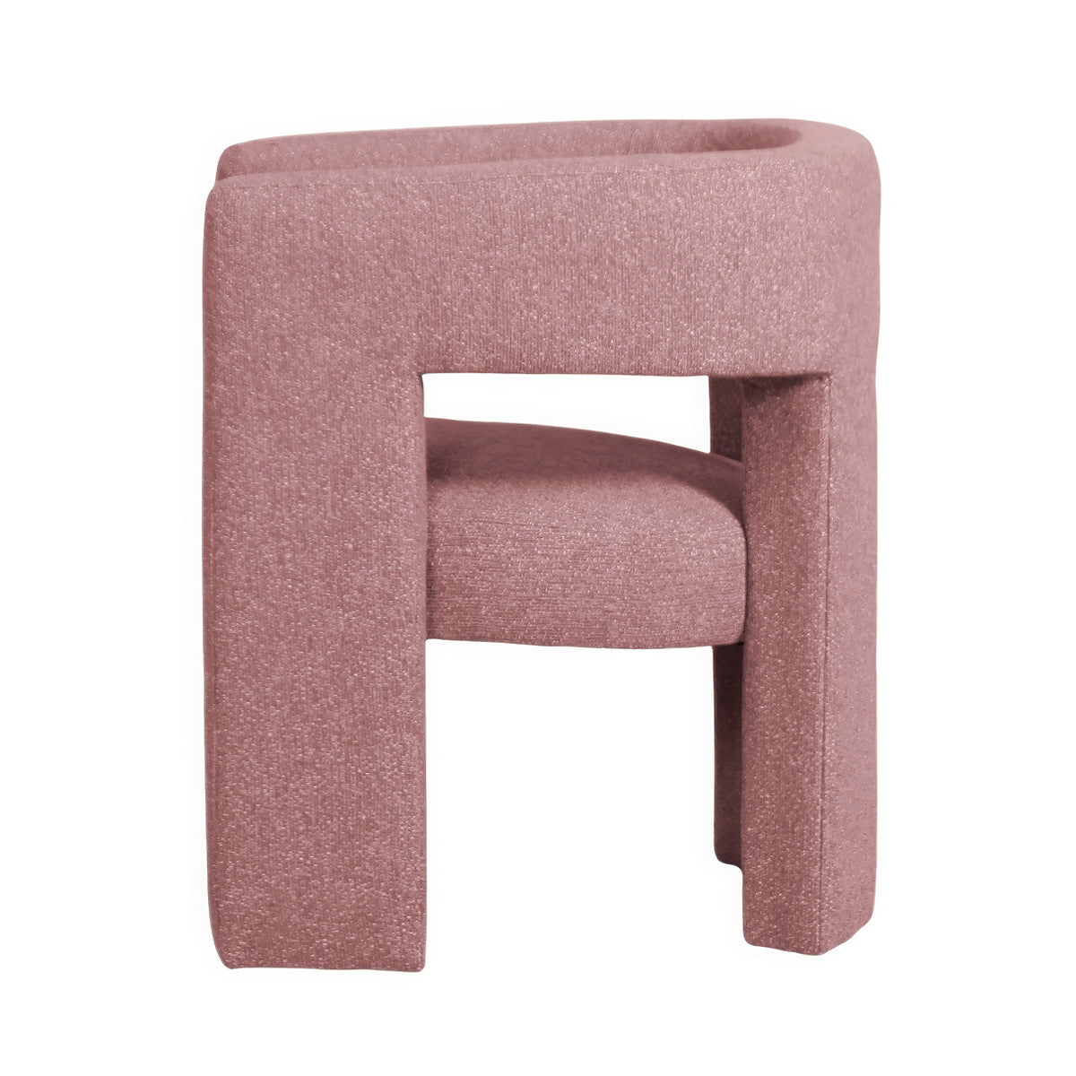 Urban Road Bella Armchair - Modern Accent Chair for Living Room, Bedroom & Office - Stylish Upholstered Armchair with Wooden Legs - Perfect for Reading, Relaxing & Home Decor
