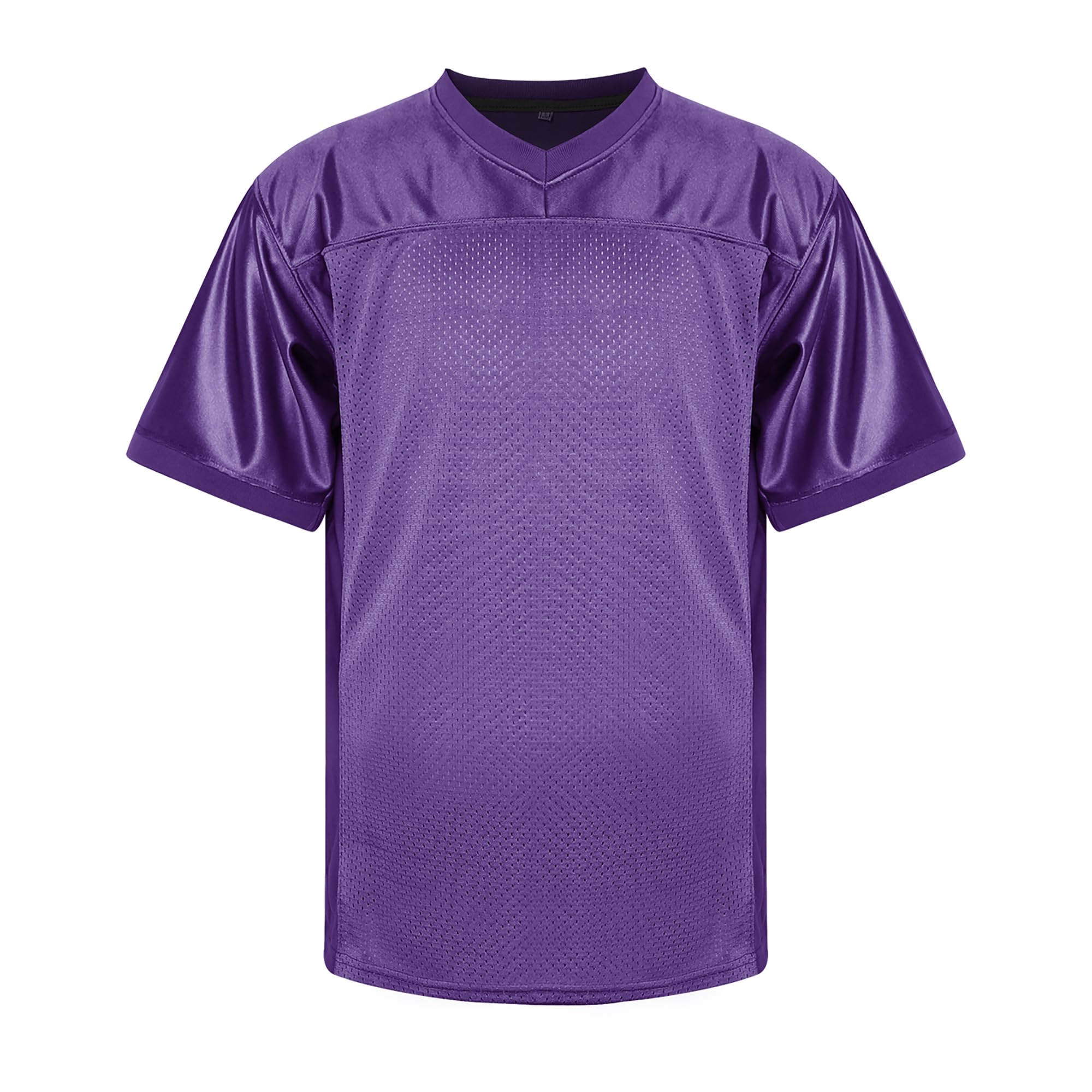 MESOSPERO Men's Plain Football Jerseys - Breathable Mesh Polyester Pullover Sports Shirt (Sizes S-3XL) - Black, White, Grey - Ideal for Football Training, Team Sports & Casual Wear