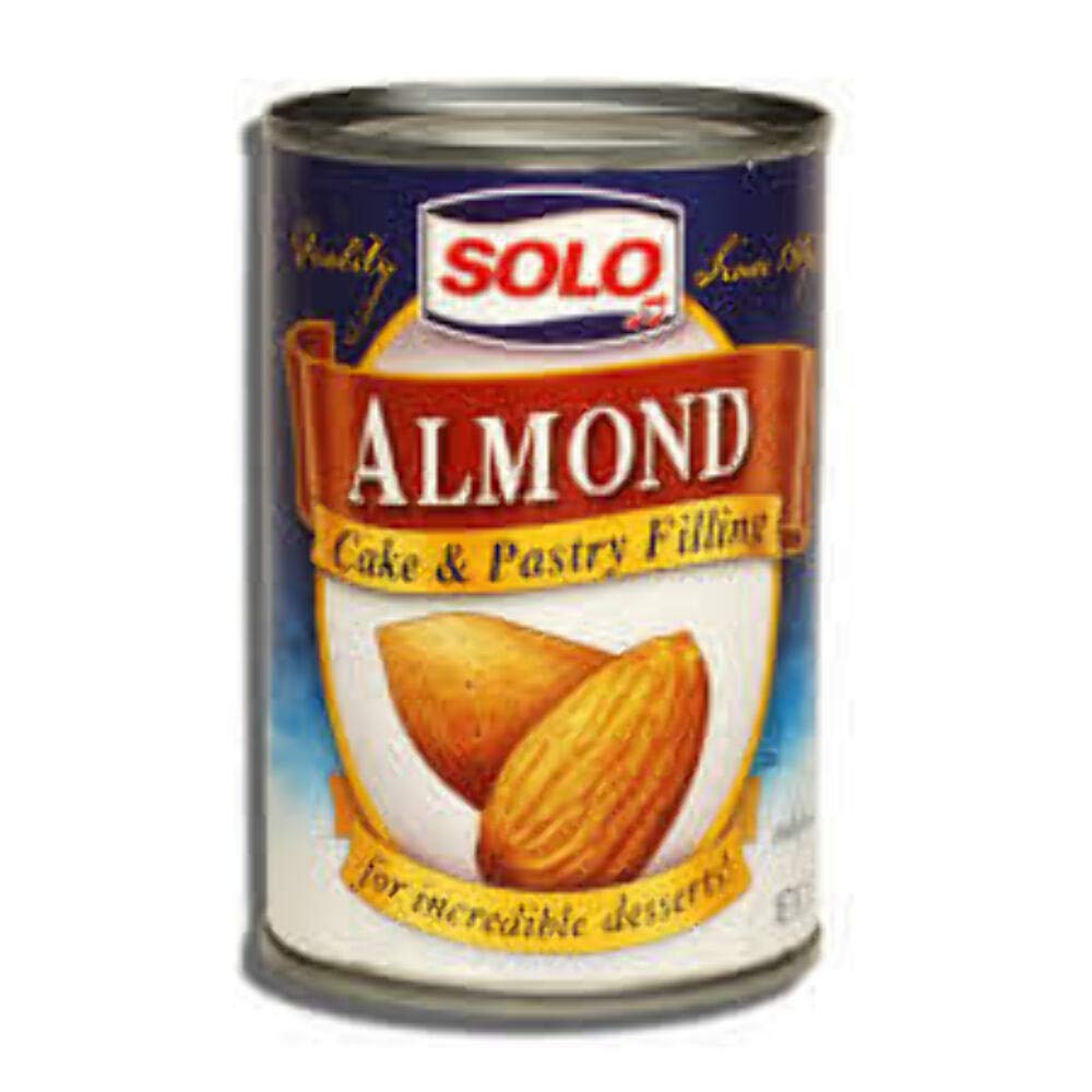 Premium Solo Almond Pie & Pastry Filling - 12.5 oz Can | All-Natural Baking Ingredient for Pies, Tarts & Desserts | Perfect for Thanksgiving, Christmas & Family Gatherings