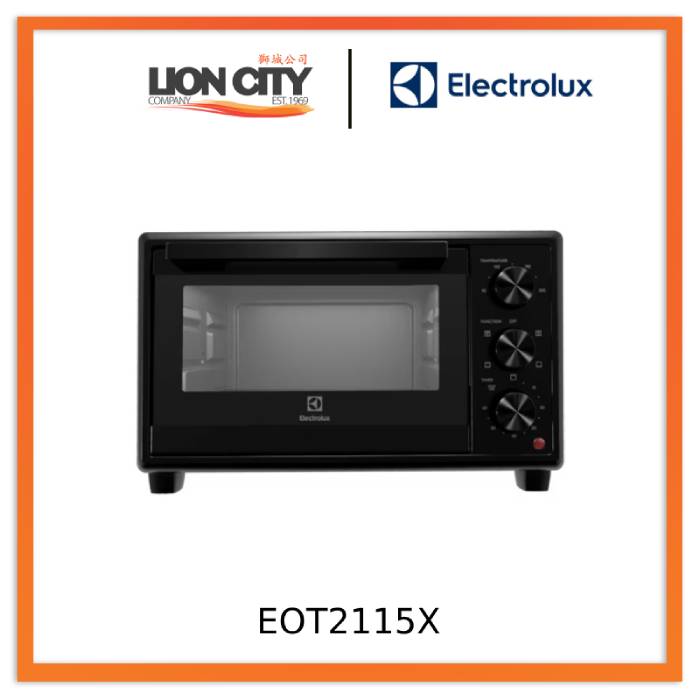 Electrolux EOT2115X 21L Convection Oven Toaster - Compact Countertop Toaster Oven for Baking, Roasting & Toasting - Perfect for Small Kitchens, Dorms & Apartments